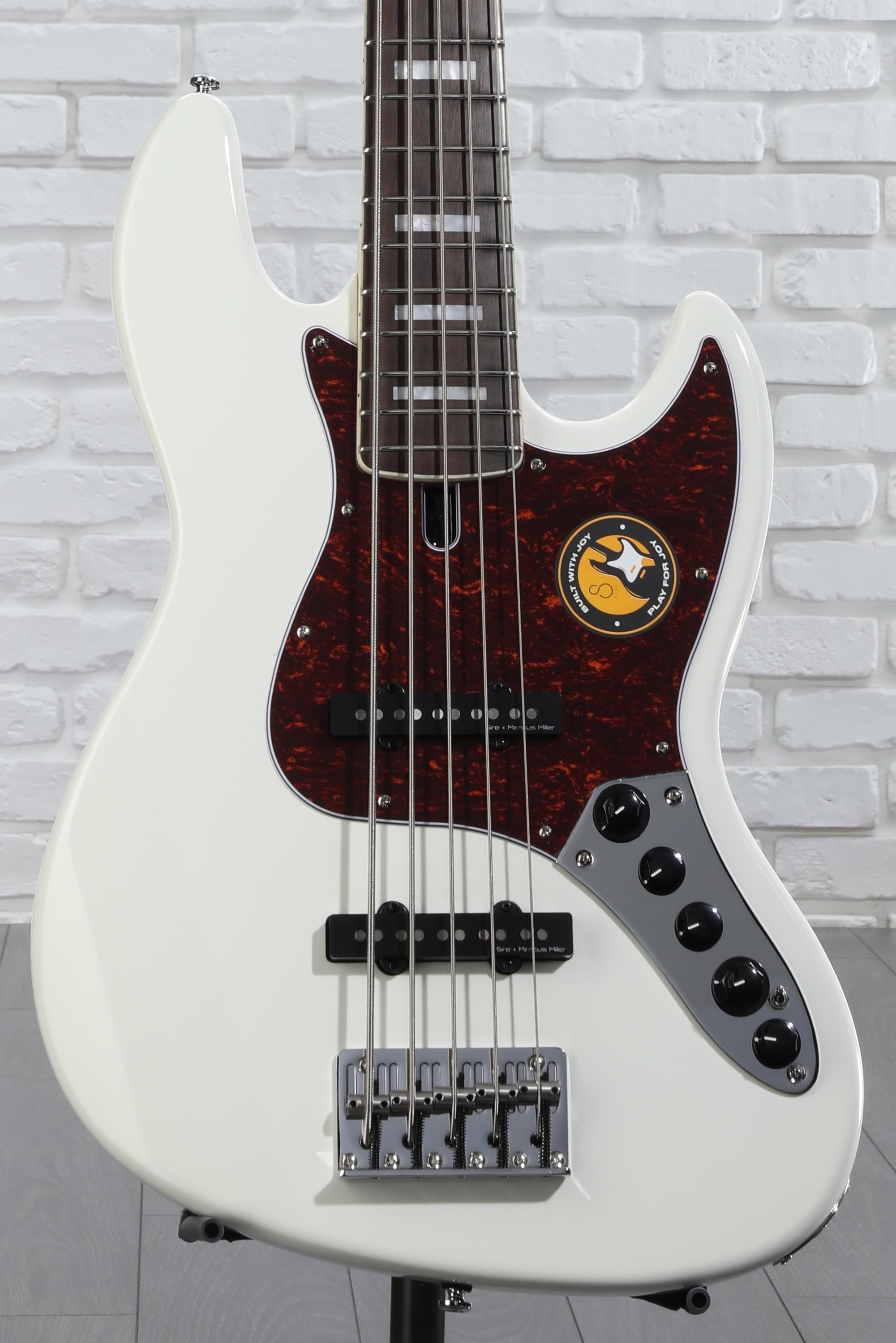 Sire V7 5弦 1st Gen（アルダー、アンティークホワイト） Sire Marcus Miller V7 Alder 5-string Bass Guitar - Antique