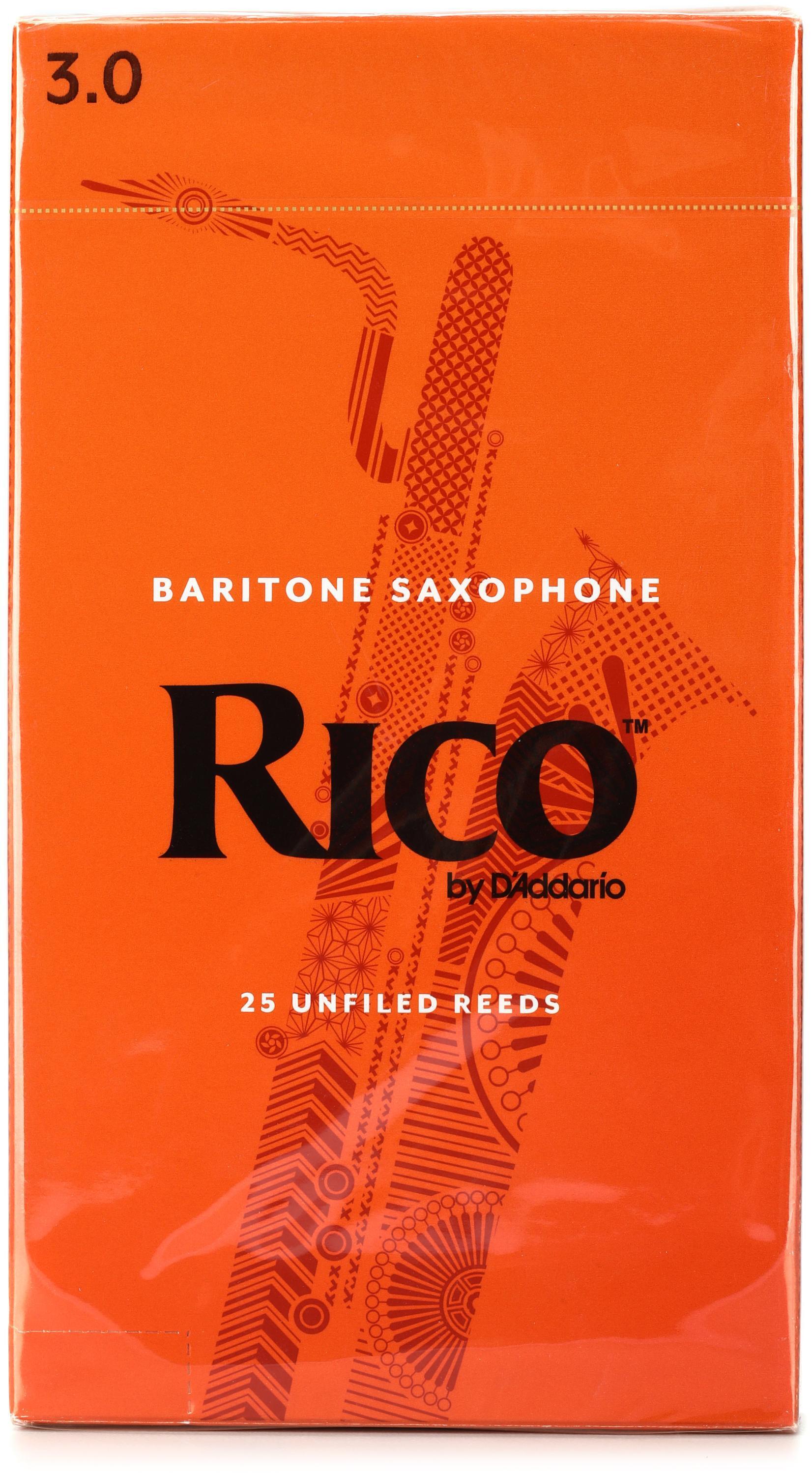 D'Addario RLA2530 Rico Baritone Saxophone Reeds 3 (25pack