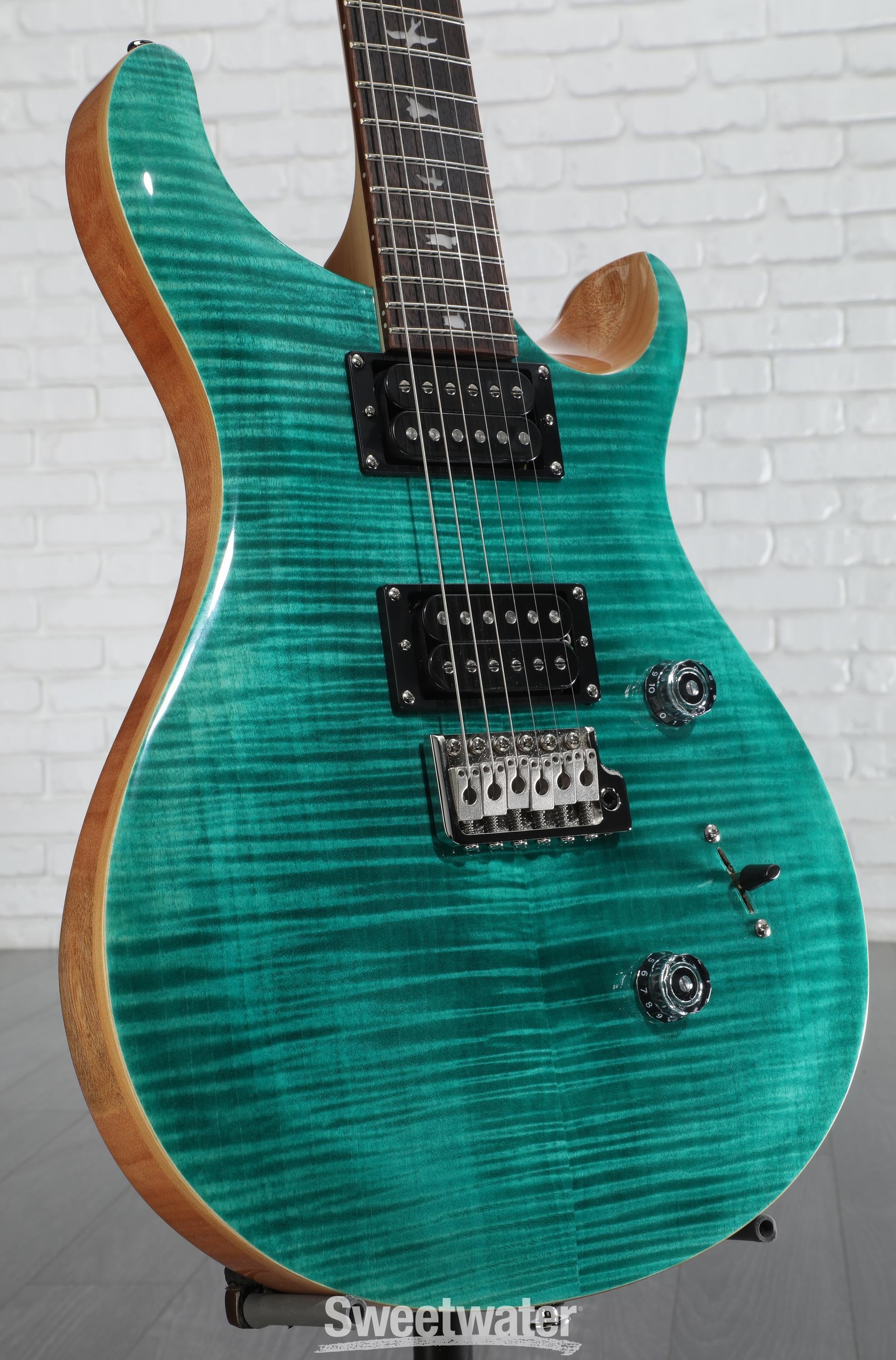 PRS SE custom 24-08 turquoise 純正ケース付き PRS SE Custom 24-08 Electric Guitar Turquoise | Guitar Center