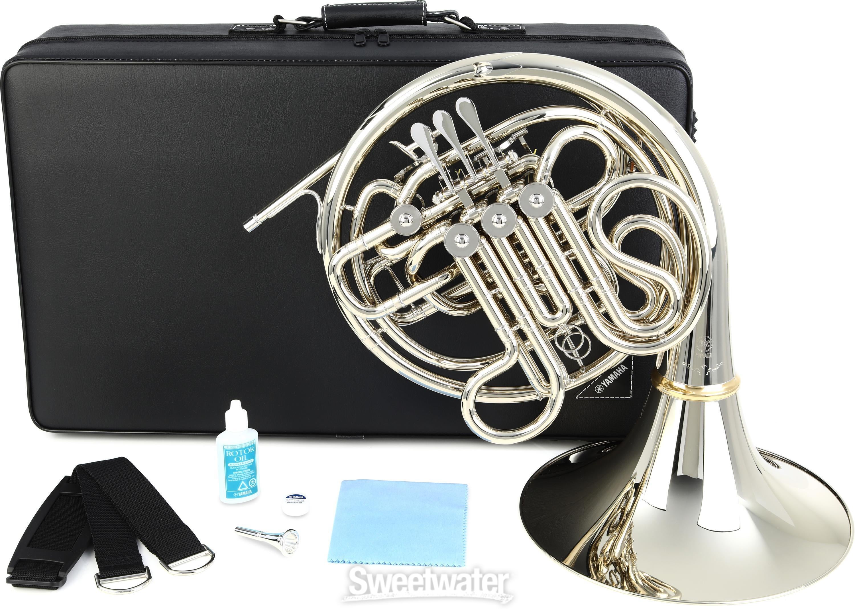 Yamaha YHR-672ND Professional Double Horn - Nickel Silver with Detachable  Bell | Sweetwater