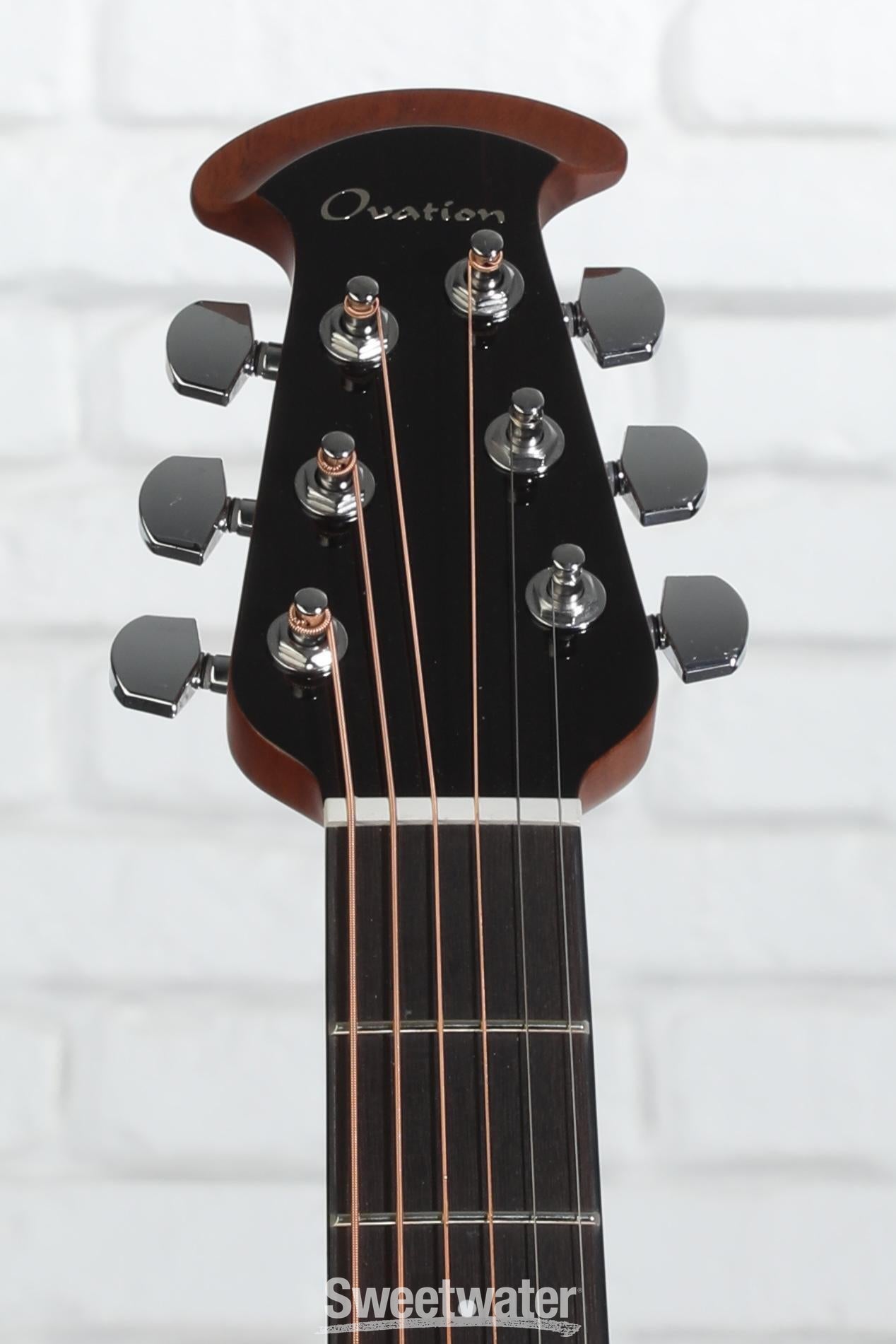 Ovation Elite Celebrity Mid-Depth Acoustic-Electric Guitar - Black