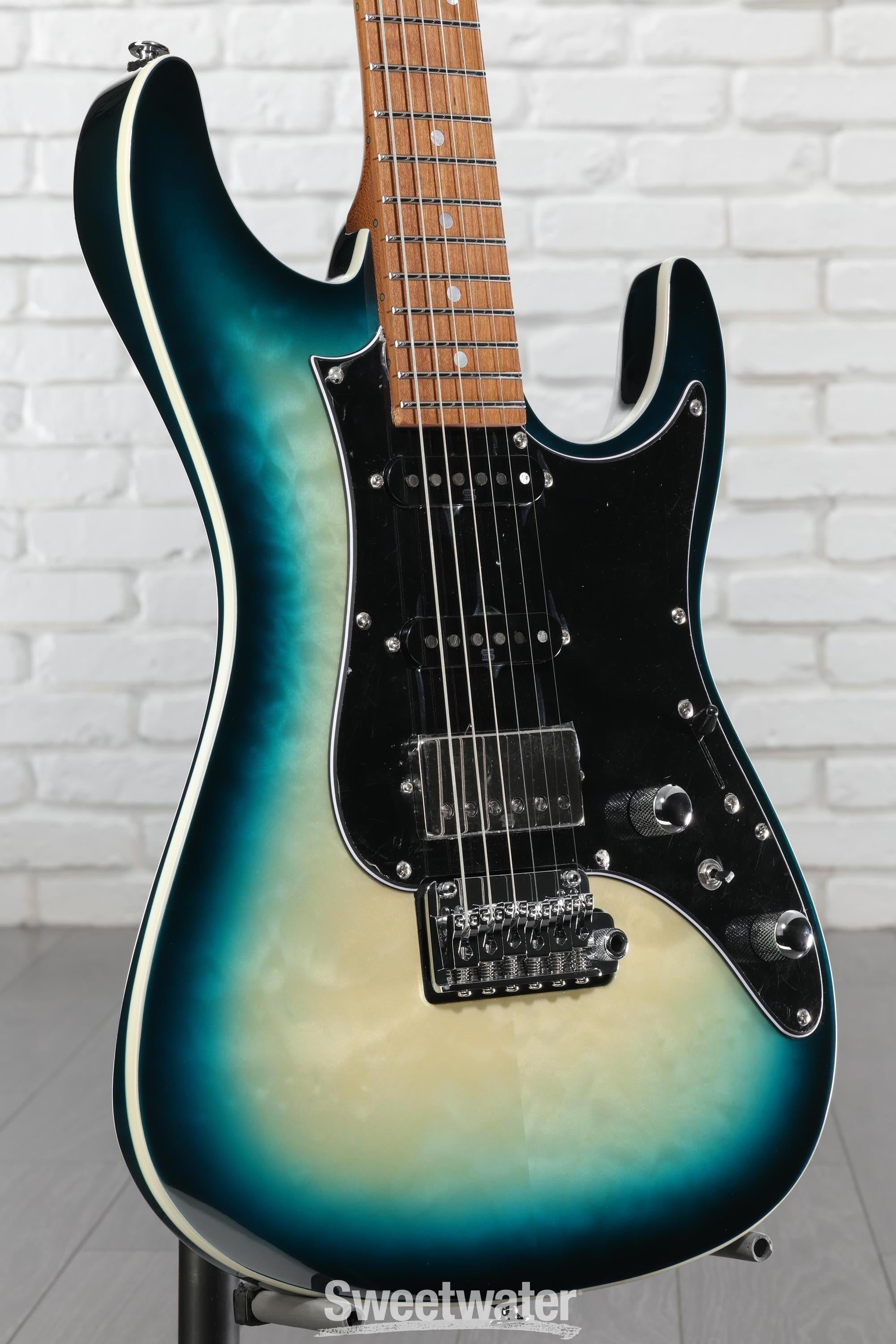 Ibanez Premium AZ24P1QM Electric Guitar - Deep Ocean Blonde