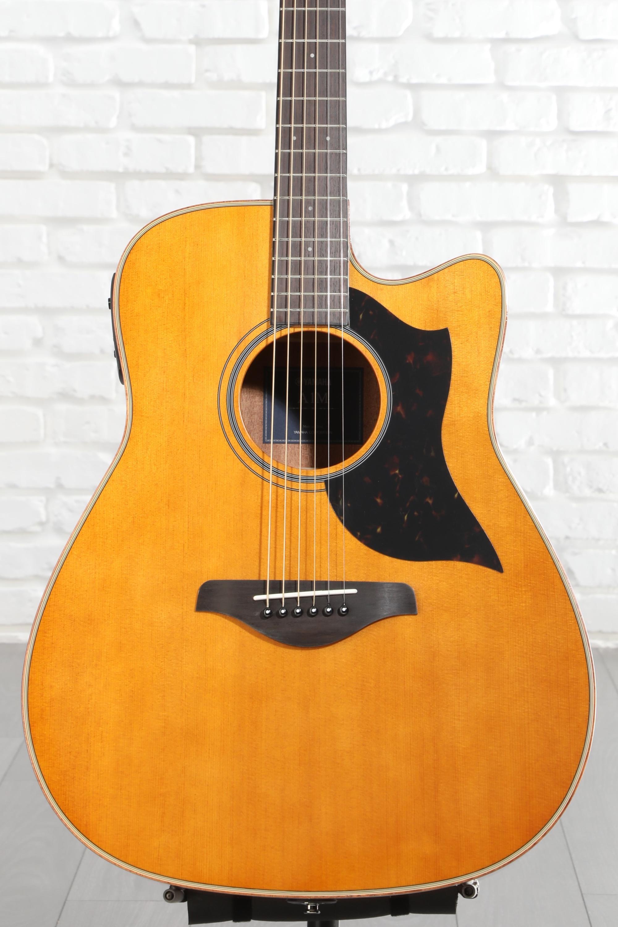 Yamaha A1M Acoustic-electric Guitar - Vintage Natural | Sweetwater