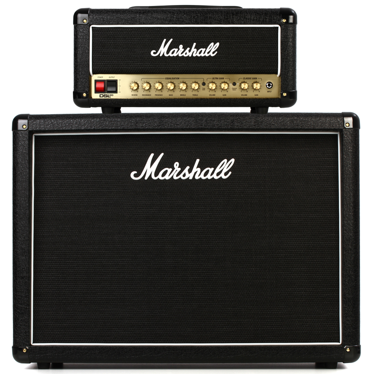 Marshall DSL20HR 20-watt Amplifier Head and MX212R 160-watt 2x12