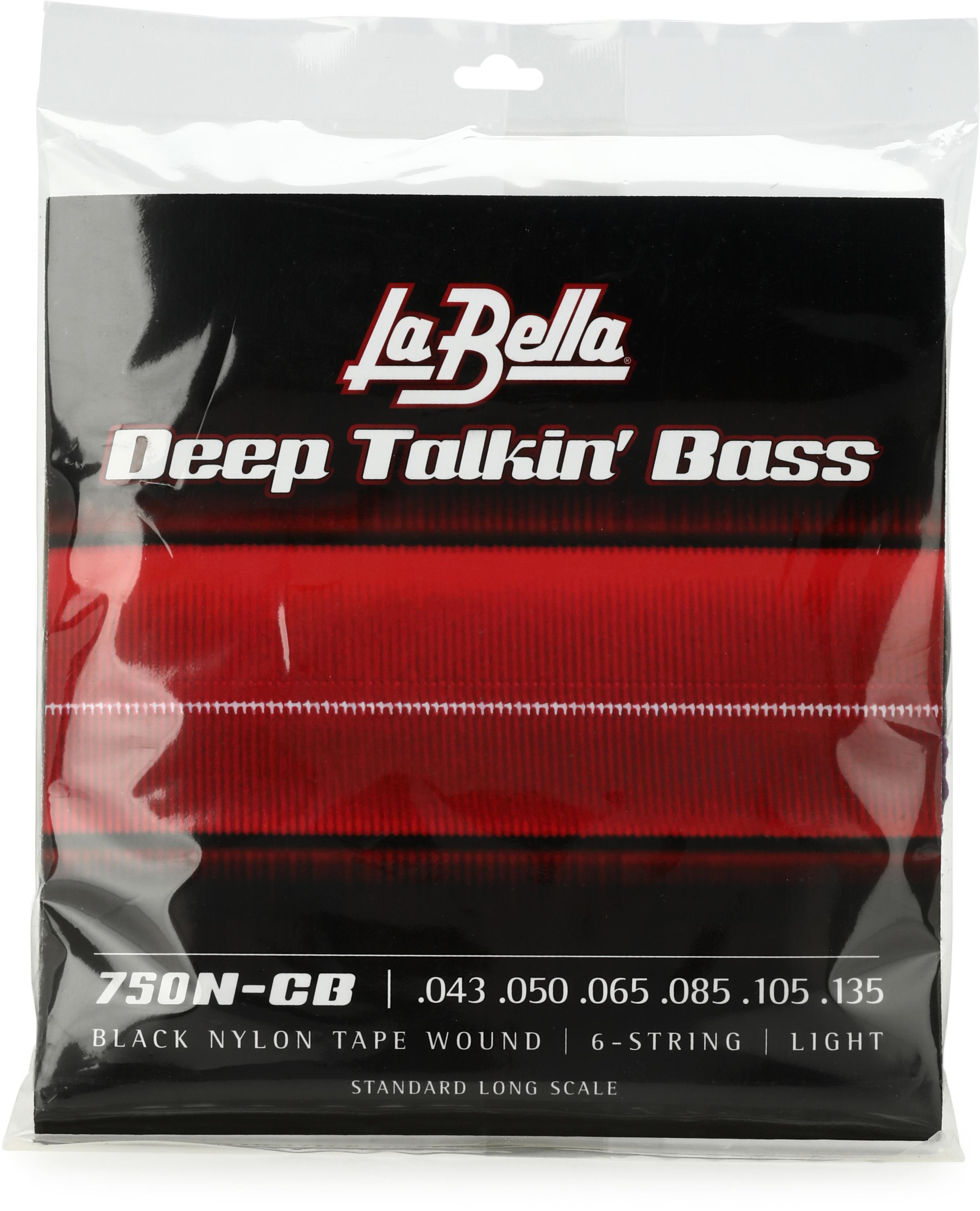 La Bella 750N CB Deep Talkin Bass Black Nylon Tapewound Bass