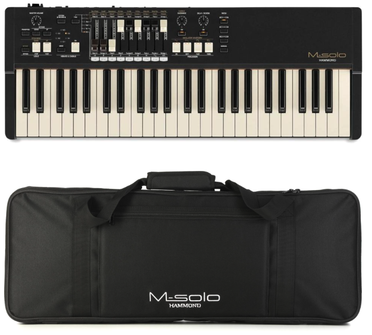 Hammond M Solo Portable Organ with Gig Bag Black