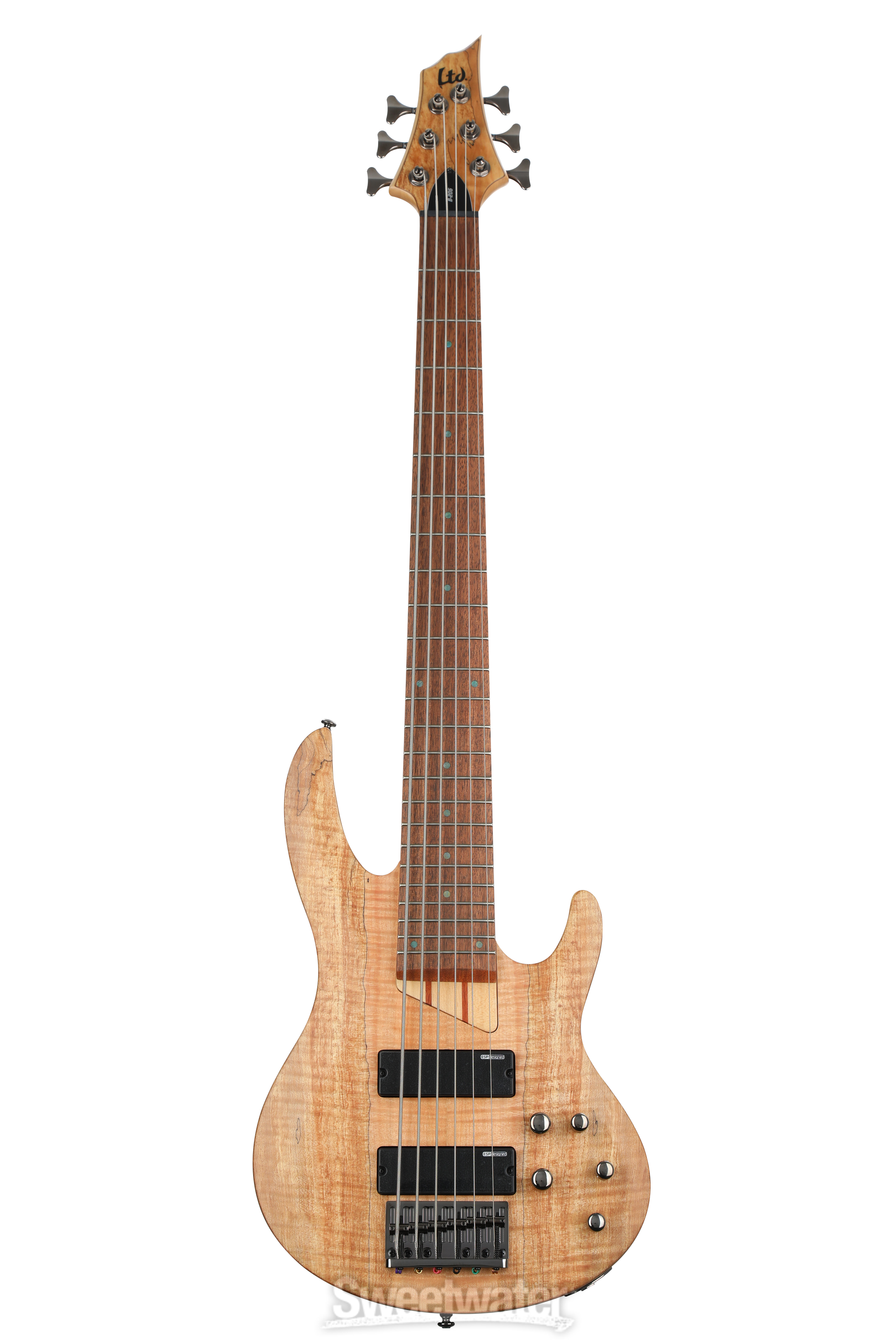 ESP LTD B-206SM Bass Guitar - Natural Satin | Sweetwater