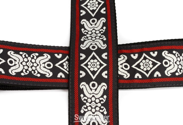 Ernie Ball Jacquard Guitar Strap - Blackjack Red