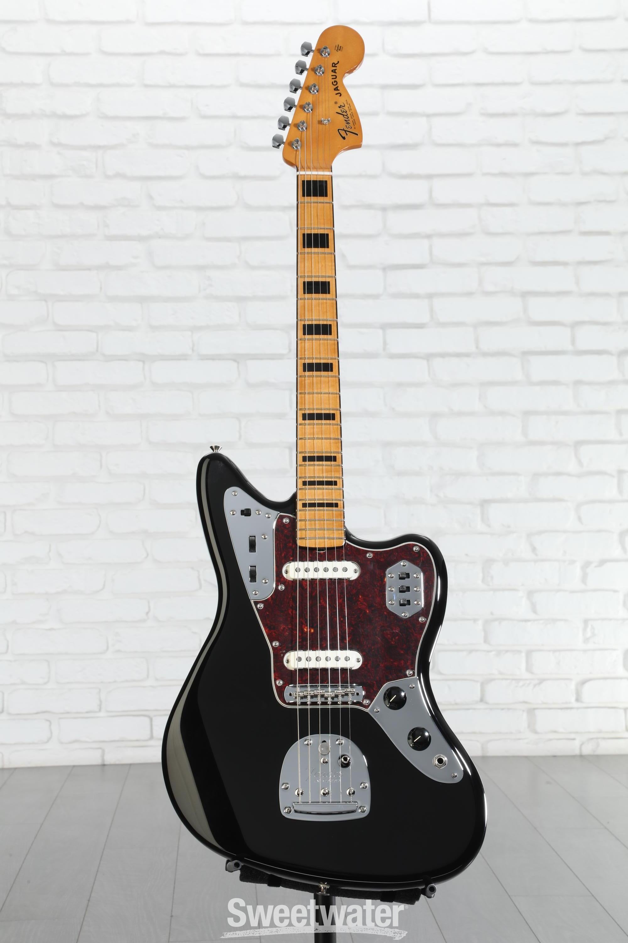 Fender Vintera II '70s Jaguar Electric Guitar - Black | Sweetwater