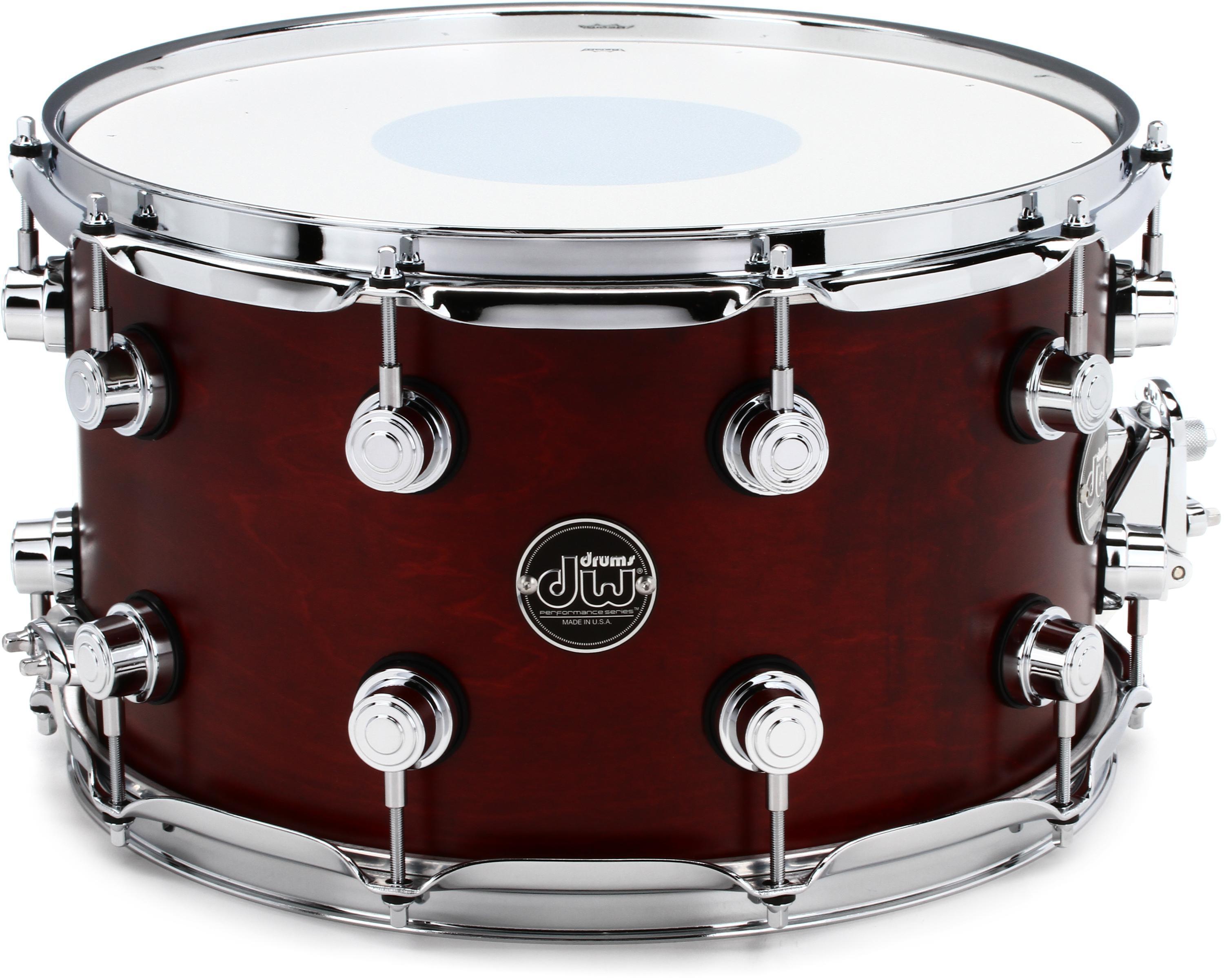 DW Performance Series Snare Drum - 8 x 14 inch - Tobacco Satin Oil