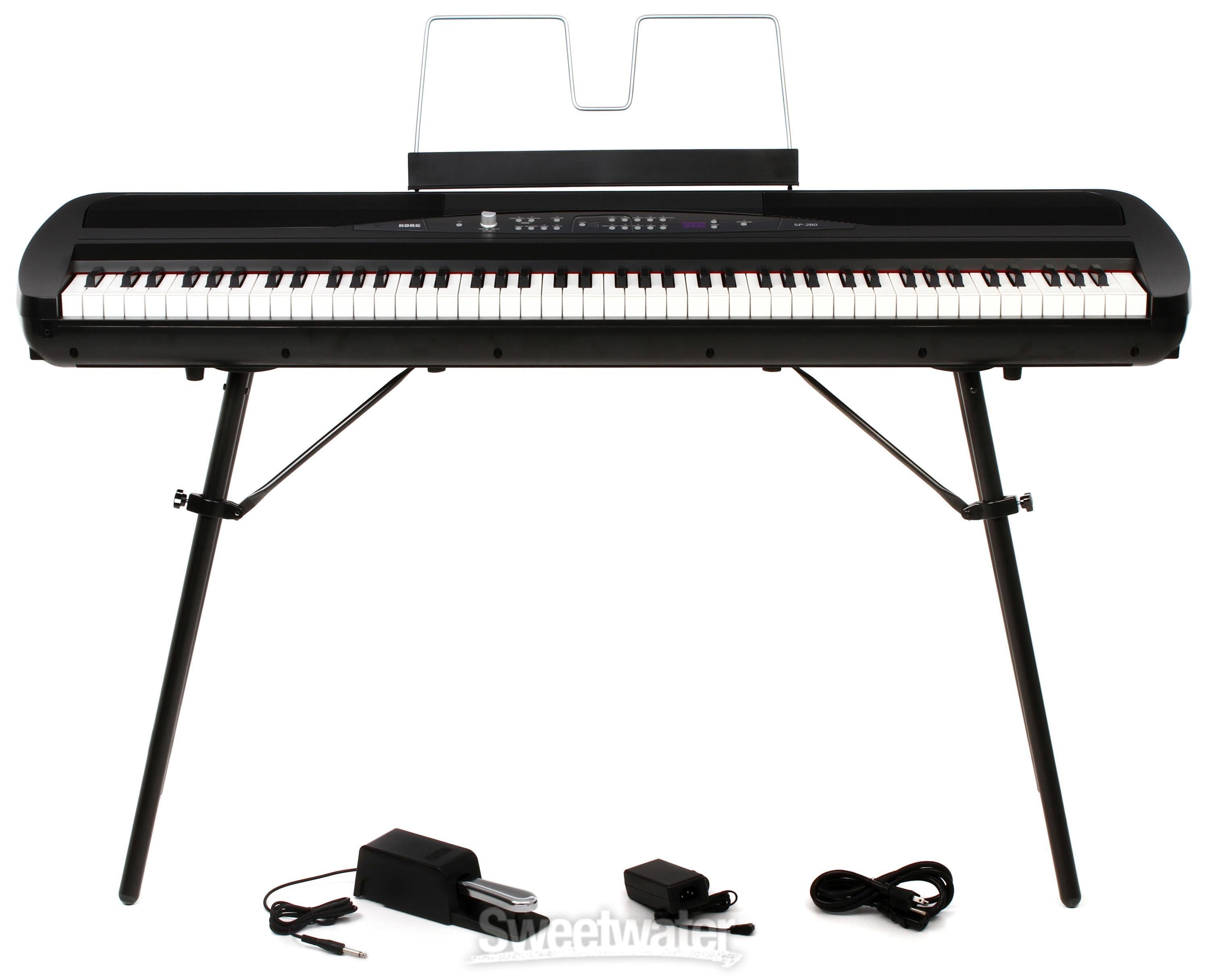 Korg SP-280 Digital Piano with Speakers - Black