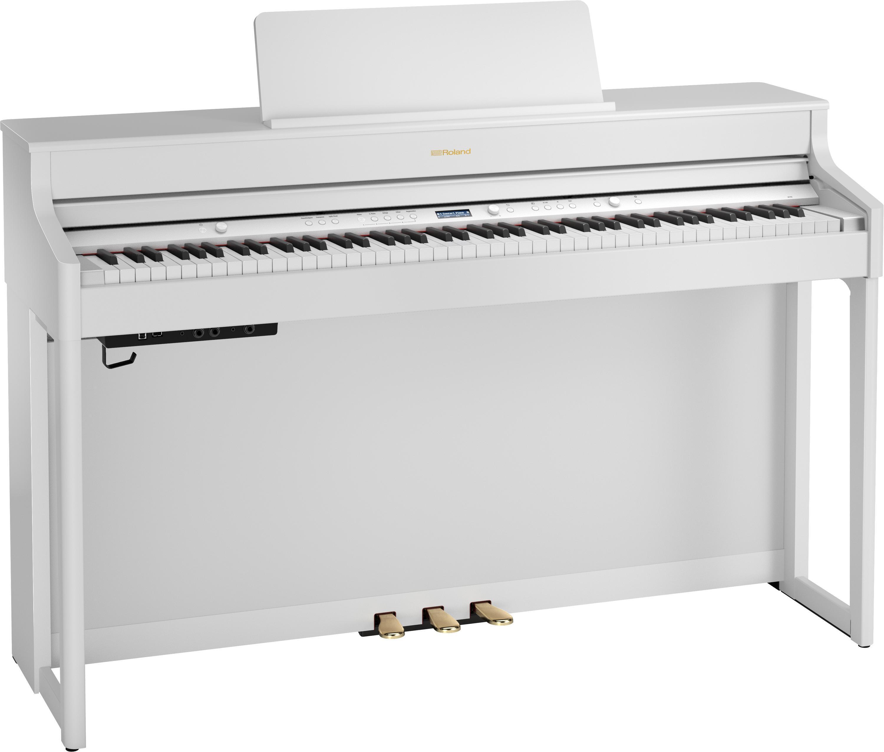 【直接お渡し歓迎】Roland 電子ピアノ HP702-WH ホワイト Roland HP702 Digital Upright Piano - Satin White | Sweetwater