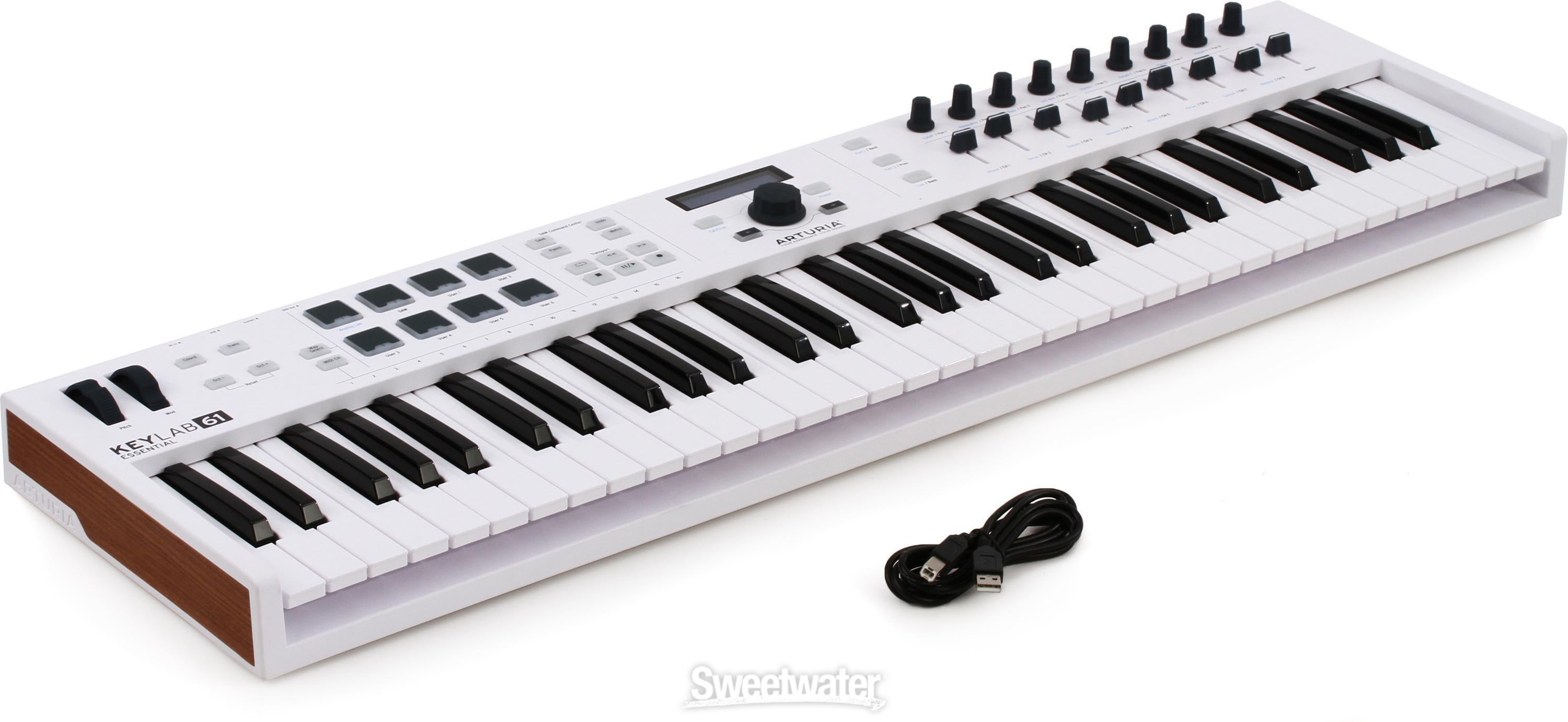 Arturia KeyLab Essential 61 61-key Keyboard Controller | Sweetwater