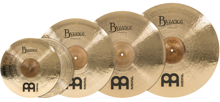 挽歌の妖精　SP 4枚セット Meinl Cymbals Byzance Brilliant Polyphonic 4-piece Cymbal Pack