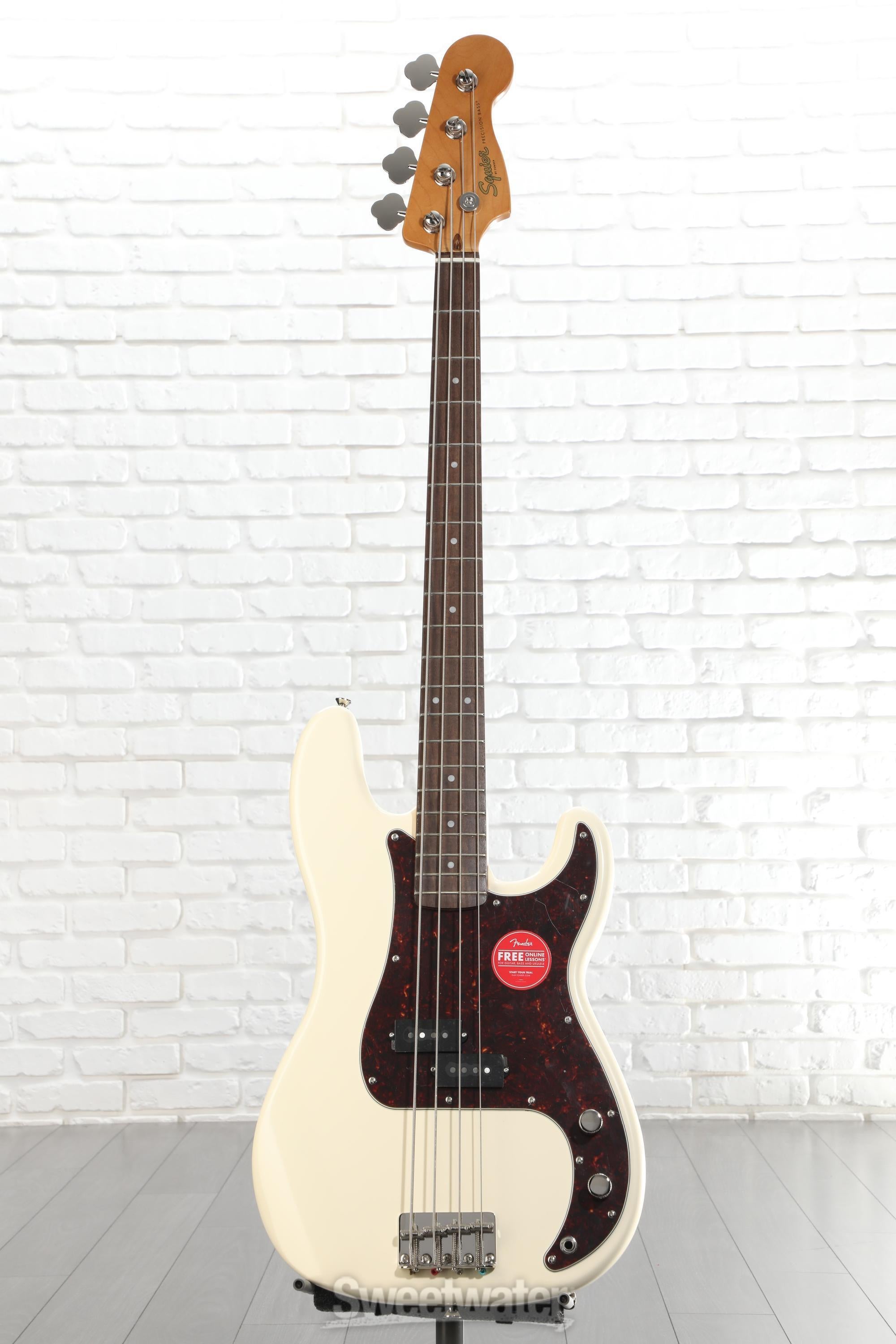 Squier Classic Vibe '60s Precision Bass - Olympic White | Sweetwater