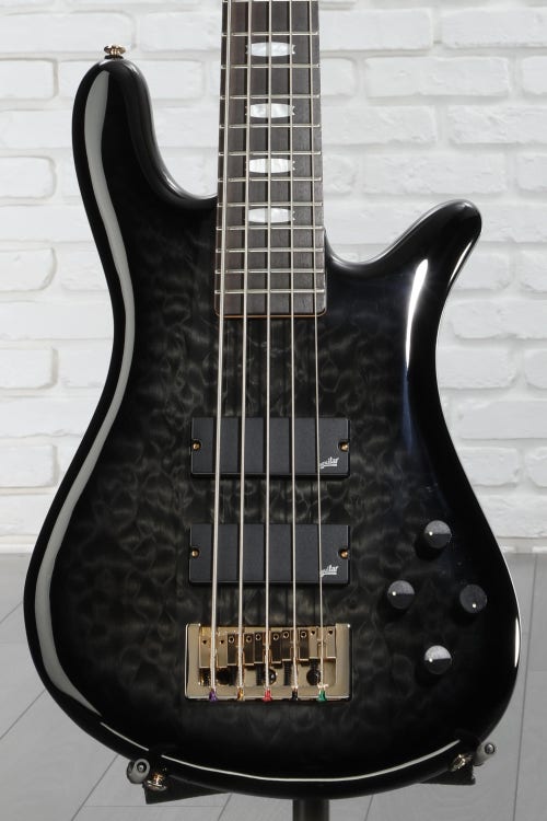 Spector Icon NS-5 5-string Electric Bass Guitar - Black Stain Gloss