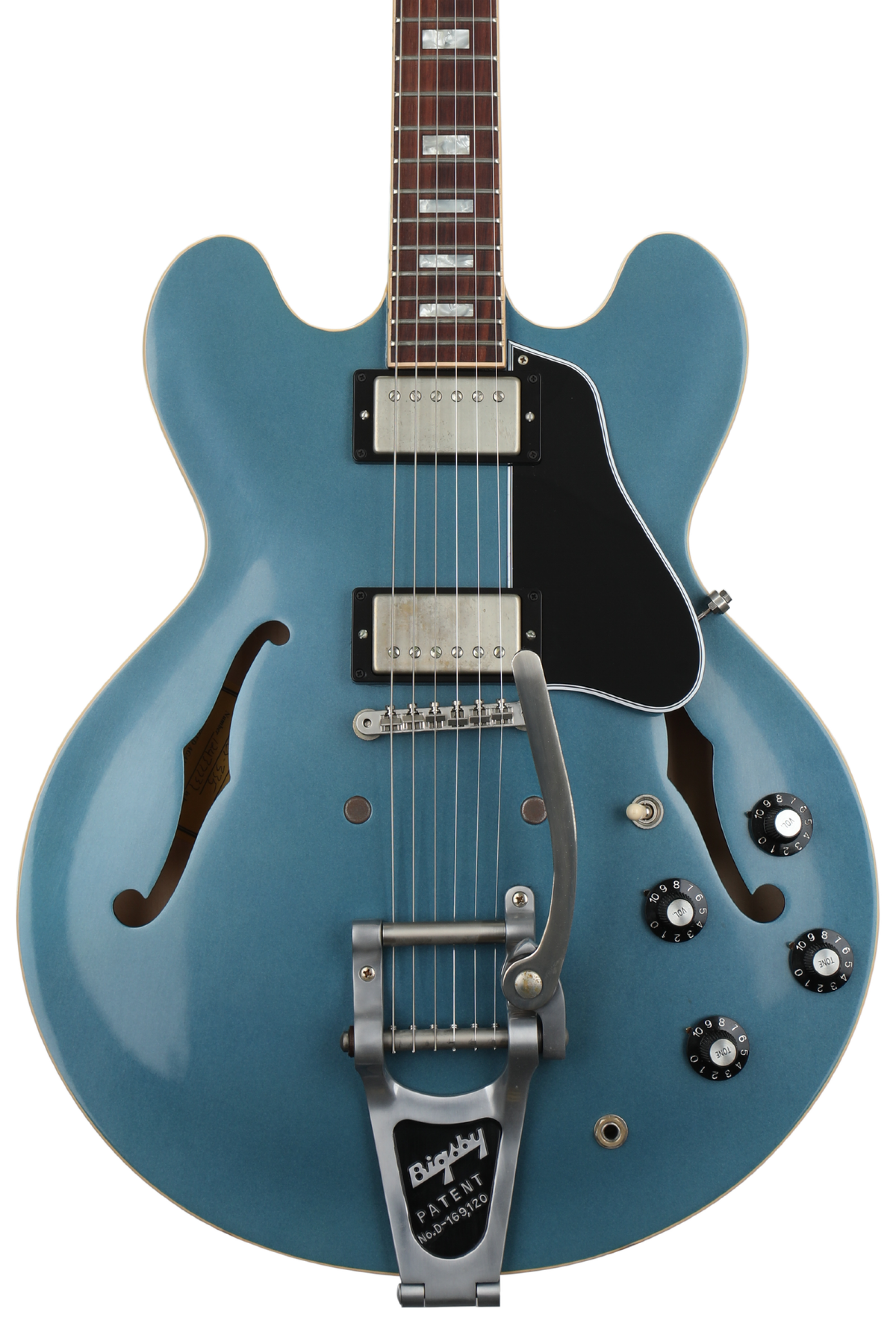 Gibson ES-335 Anchor Stud Bigsby VOS 2018 - Antique Pelham Blue 