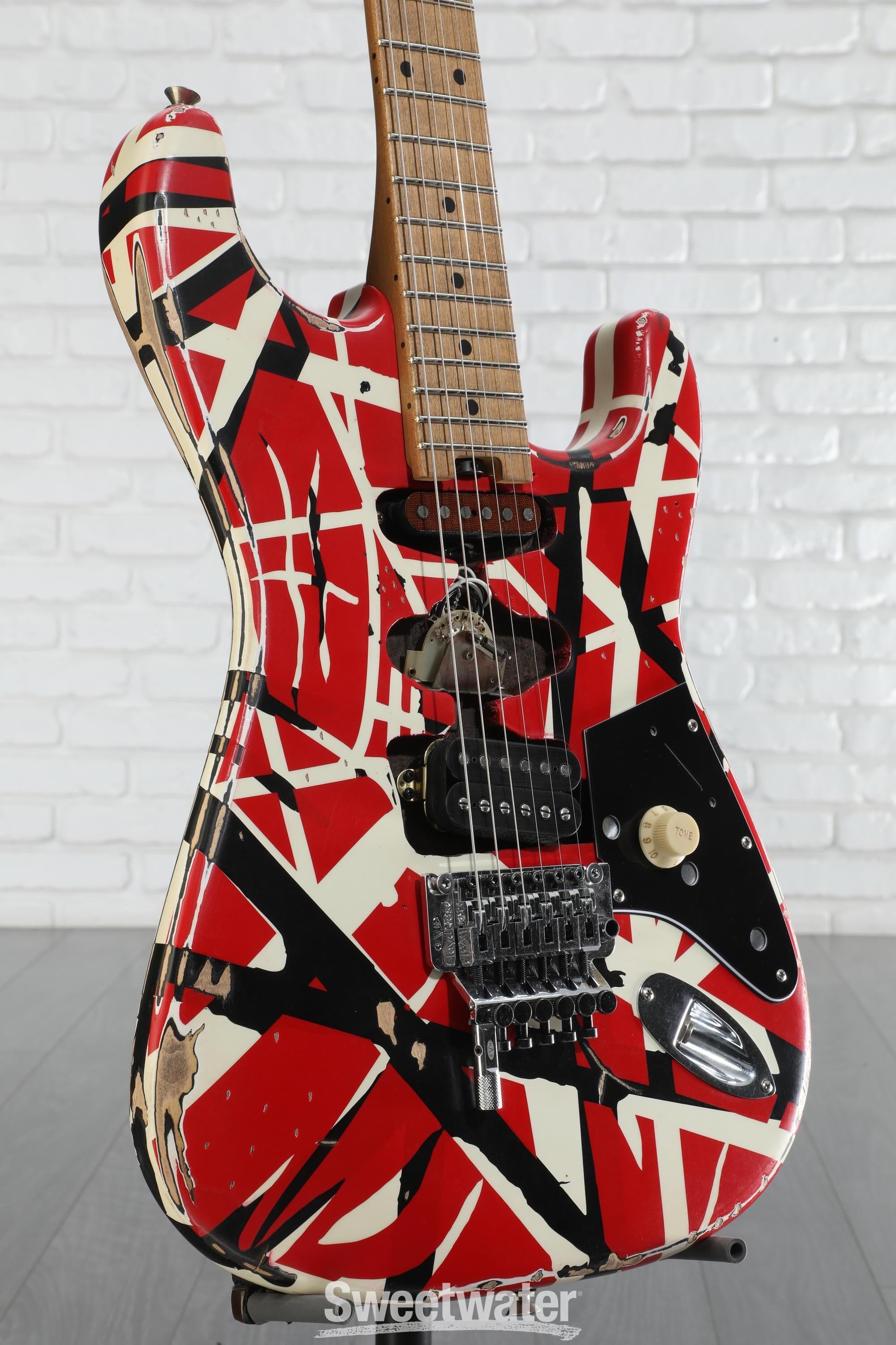 ギター EVH Striped Series Frankie EVH Striped Series Frankie Red White Black Relic | American