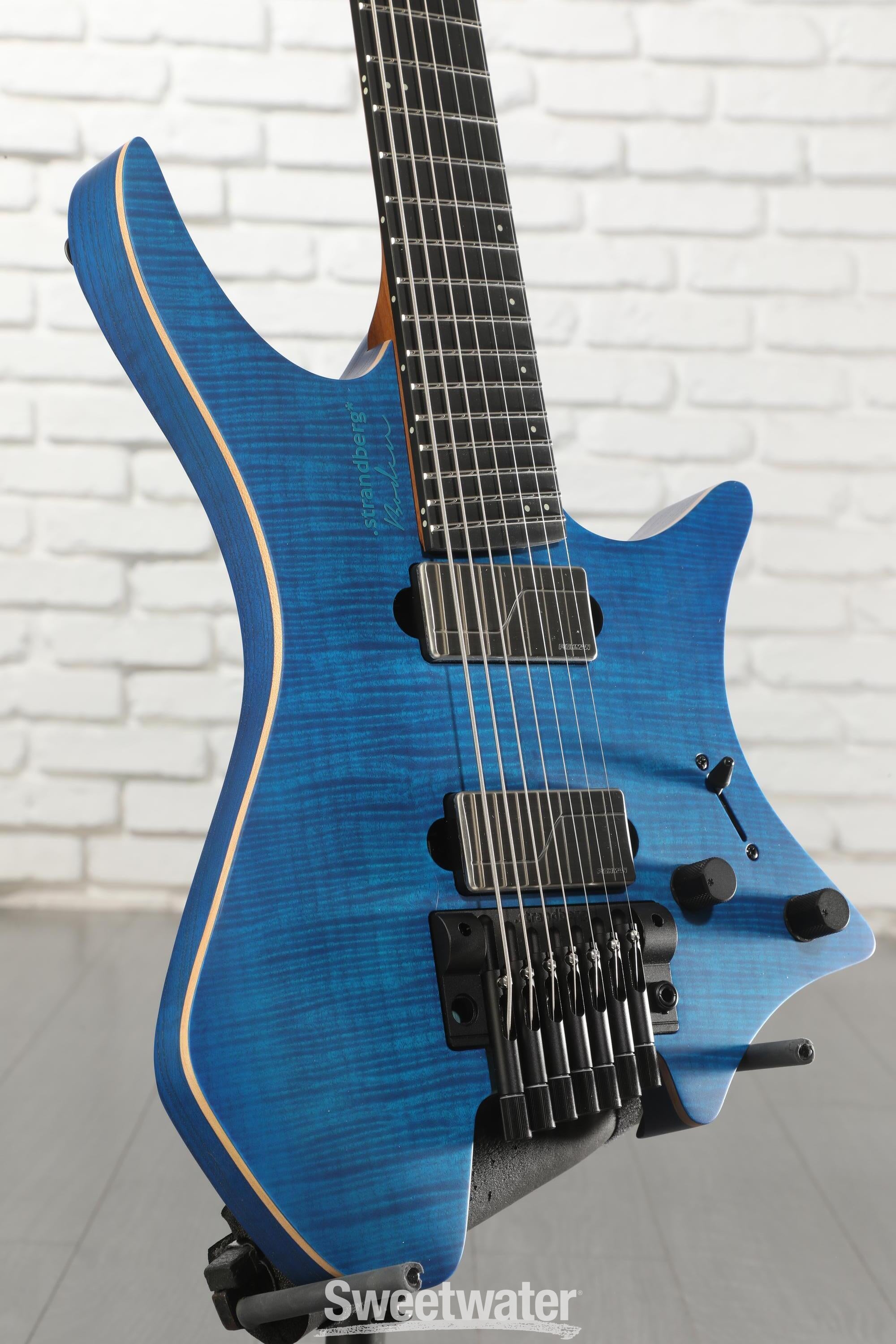 Photo of Strandberg Boden Prog NX 7 7-string Electric Guitar - Stained Trans Deep Blue
