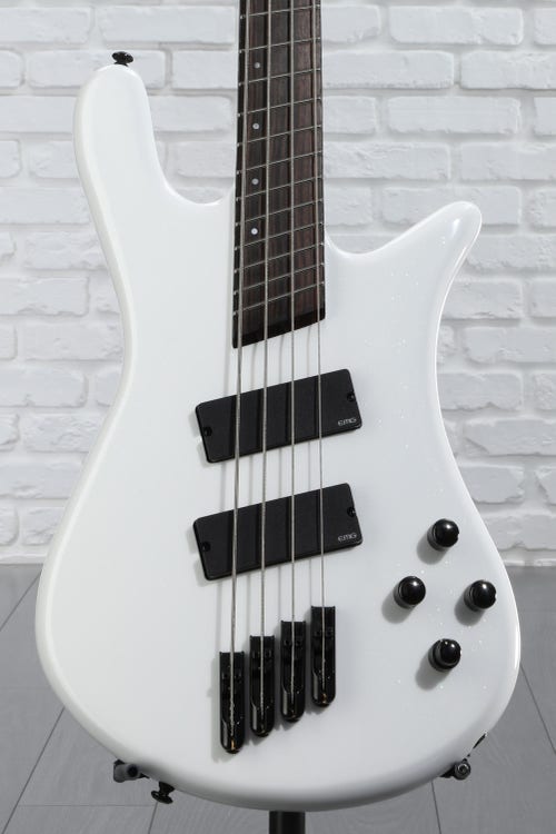Spector NS Dimension High Performance 4 Multi-scale Bass Guitar - White Sparkle Gloss