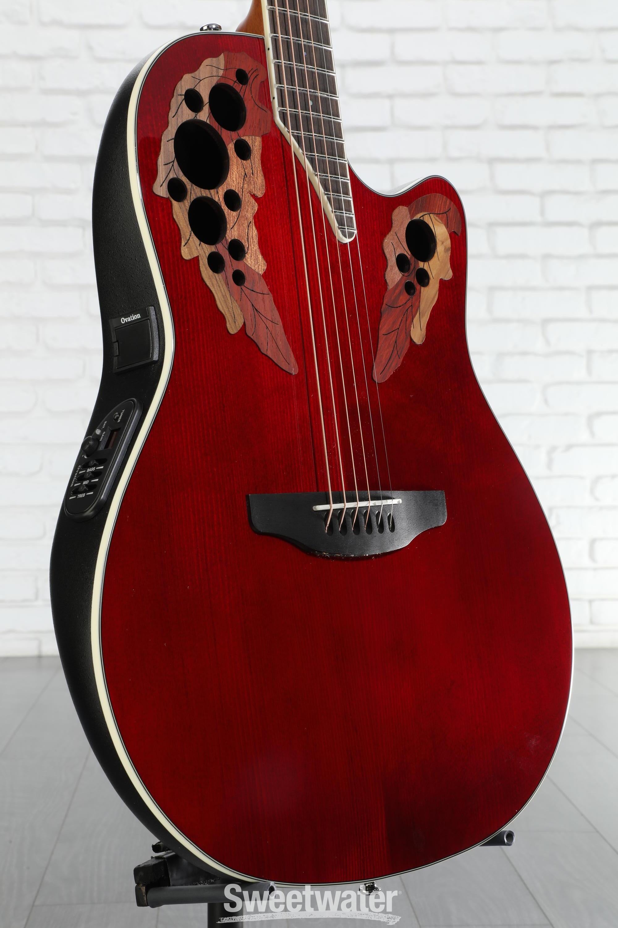 Ovation Celebrity Elite Super Shallow - Ruby Red | Sweetwater
