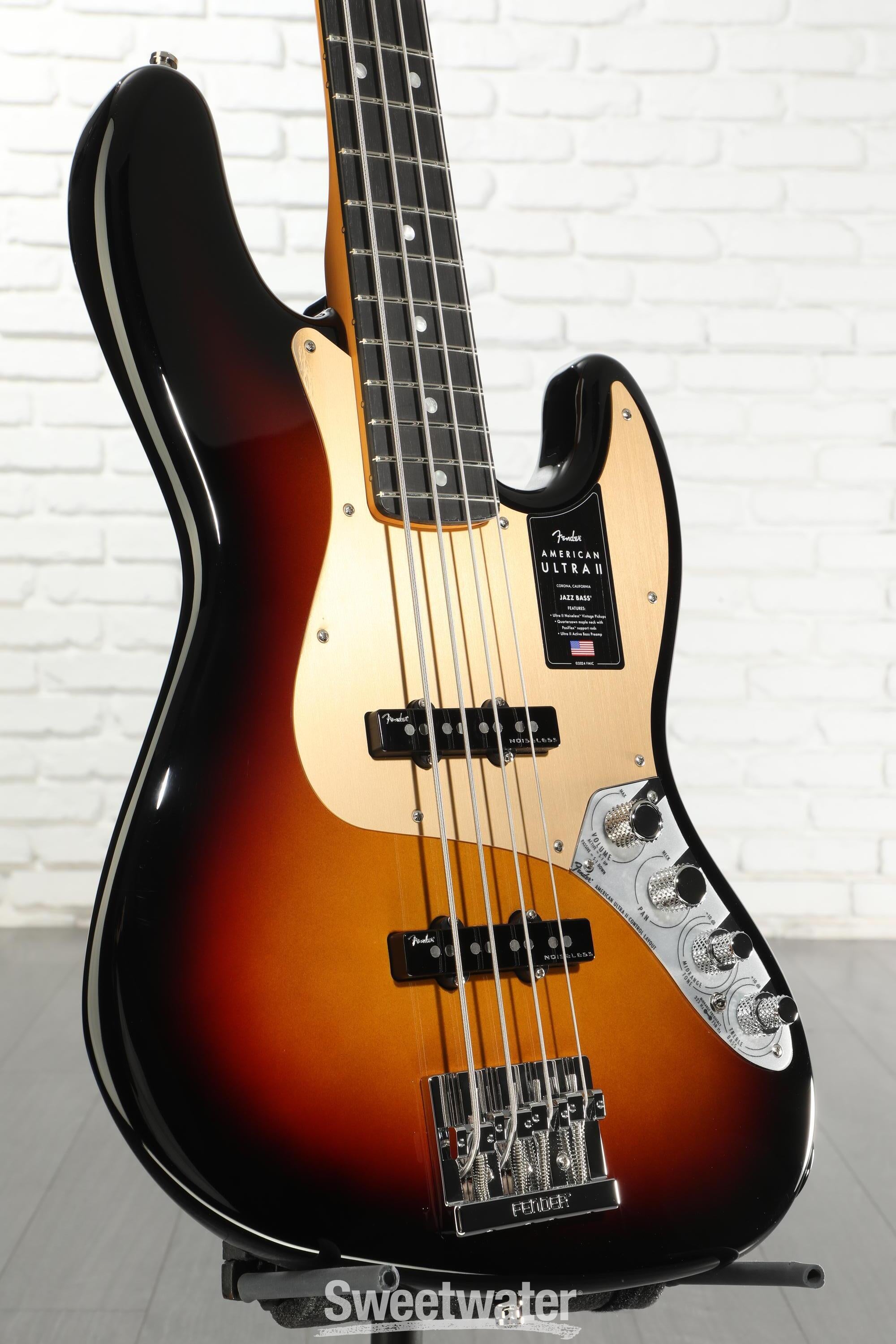 Fender American Ultra II Jazz Bass - Ultraburst, Ebony Fingerboard