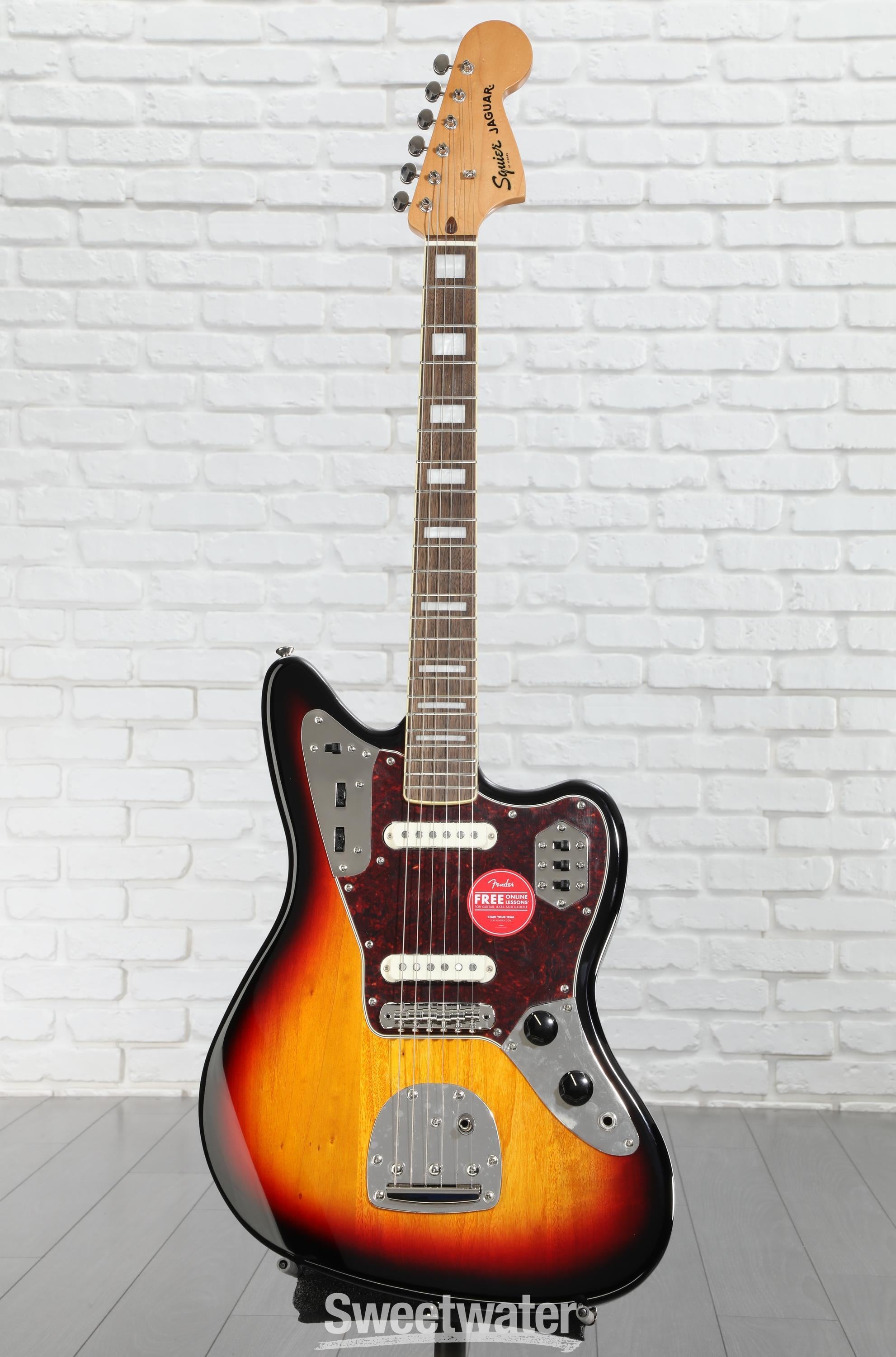 Squier Classic Vibe '70s Jaguar - 3-Tone Sunburst | Sweetwater