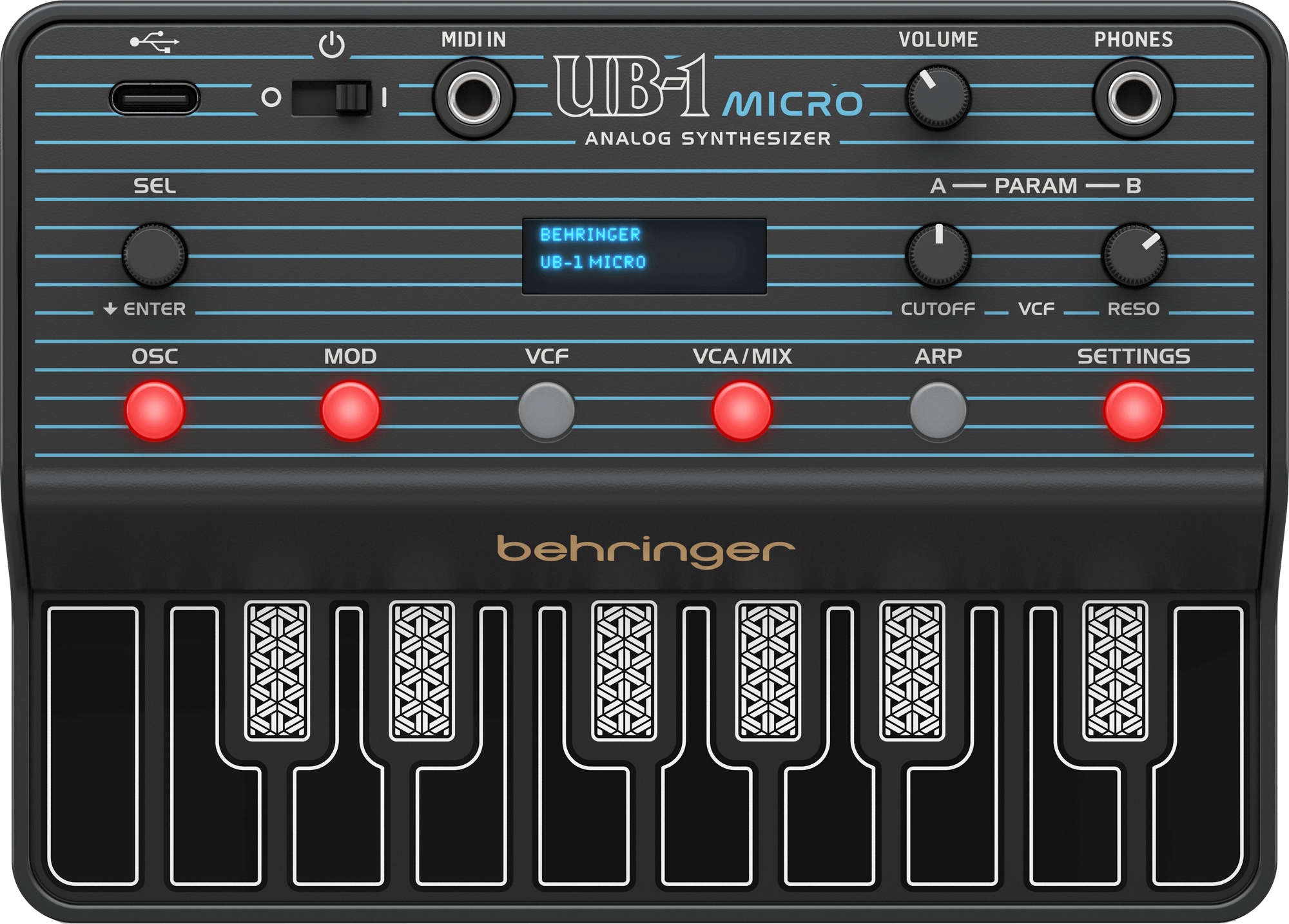 Behringer JT-4000M Micro Hybrid Modeling Synthesizer | Sweetwater