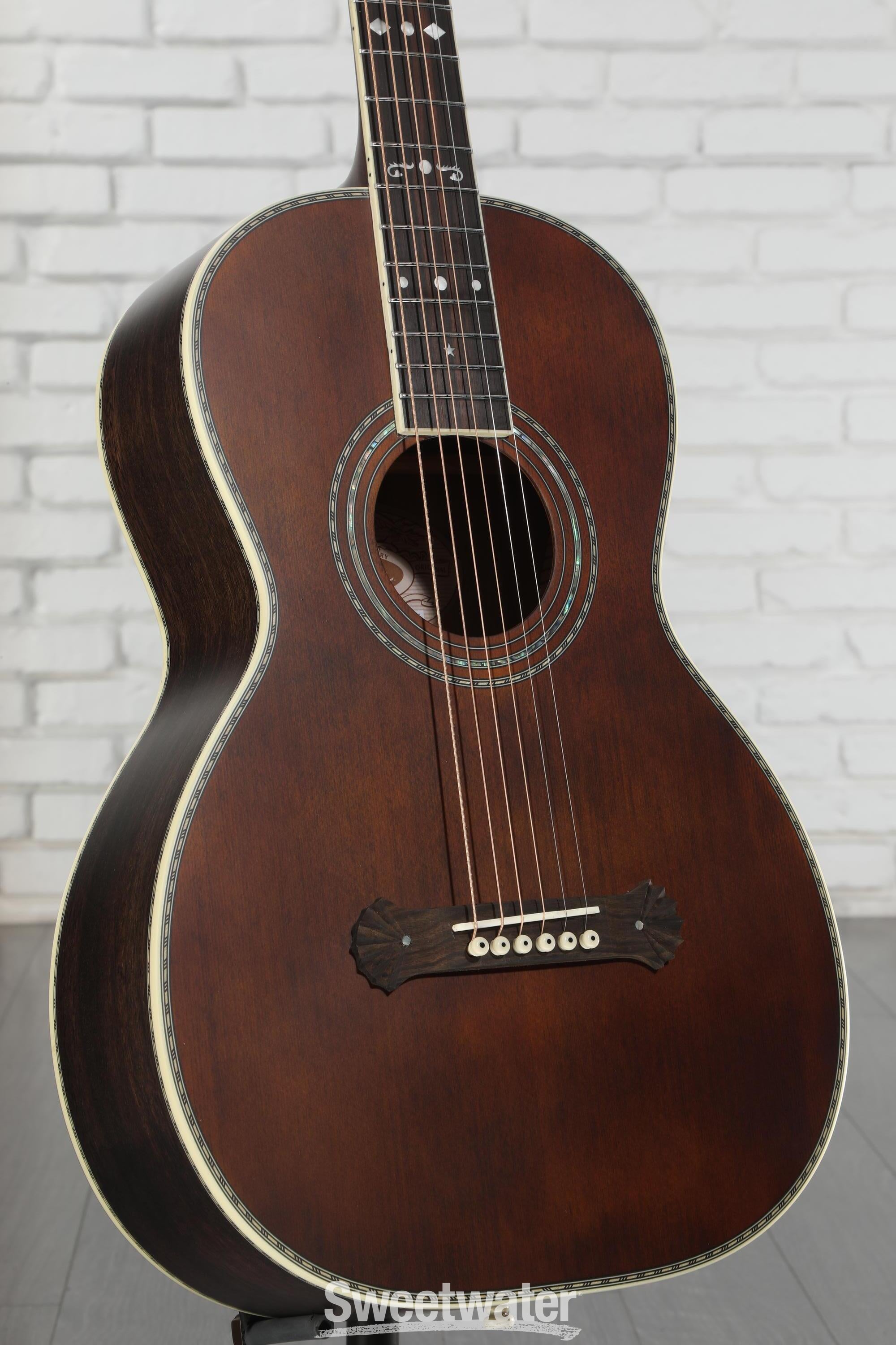 Washburn R310K Victorian Acoustic Guitar - Antique Brown Matte