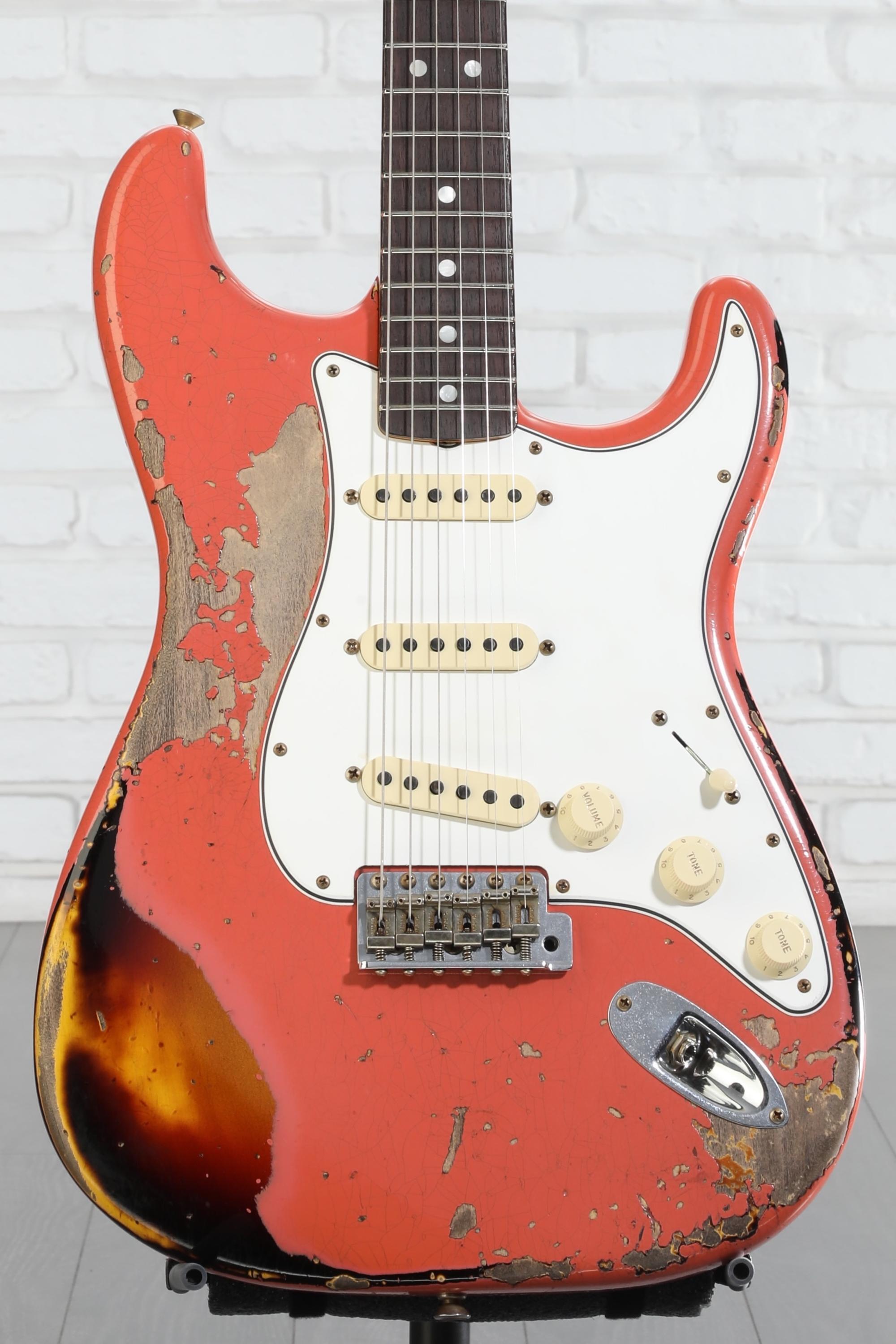fender custom shop 1965 ストラト Fender Custom Shop 1965 Stratocaster Electric Guitar - Super Faded