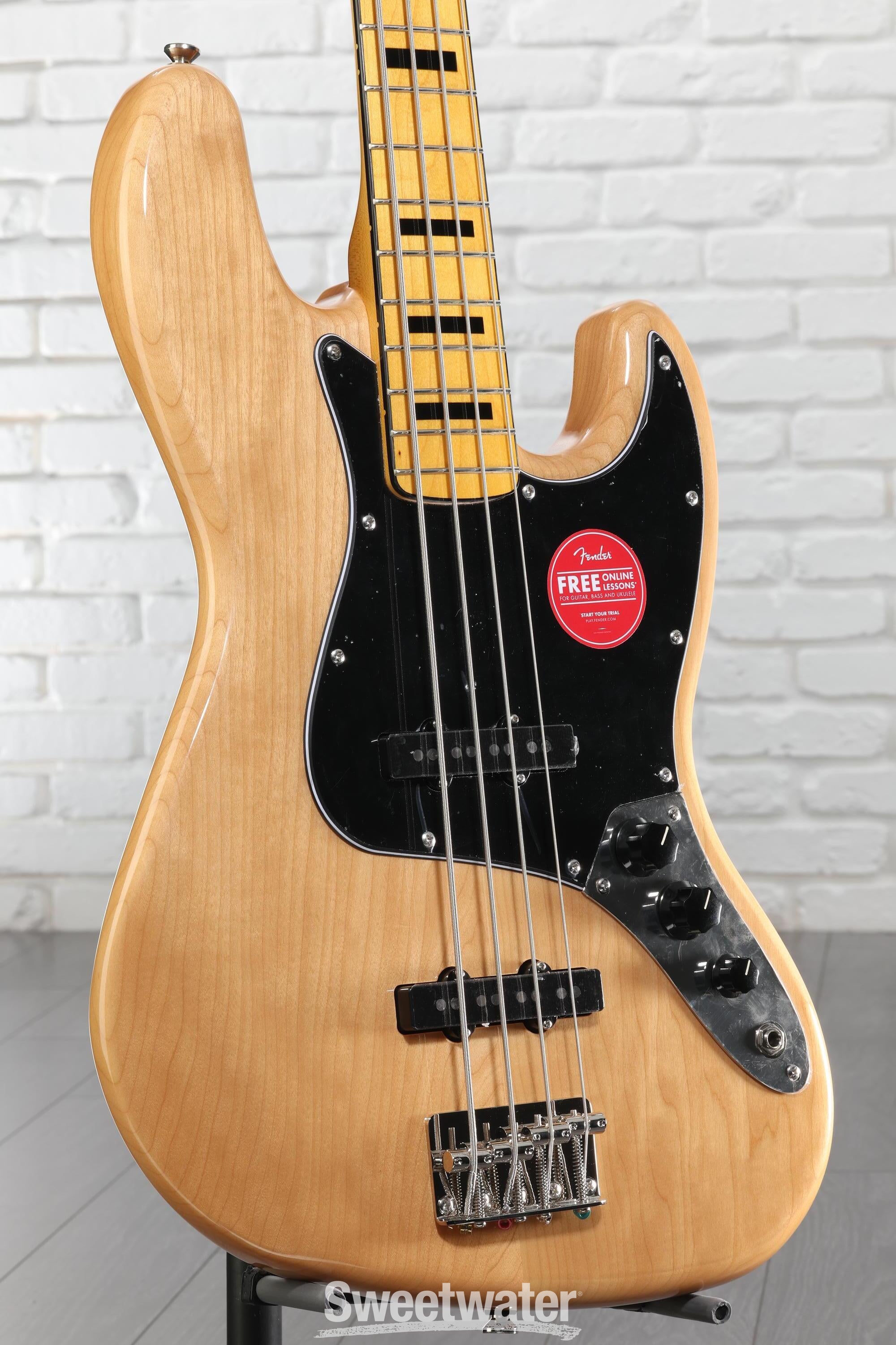 Squier Classic Vibe '70s Jazz Bass - Natural | Sweetwater