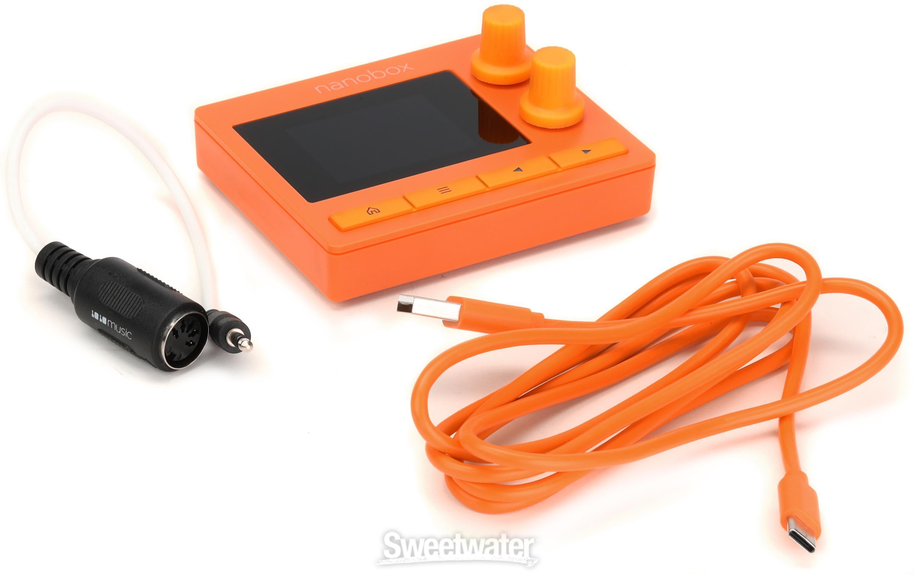 1010music Nanobox Tangerine Sampler Module | Sweetwater