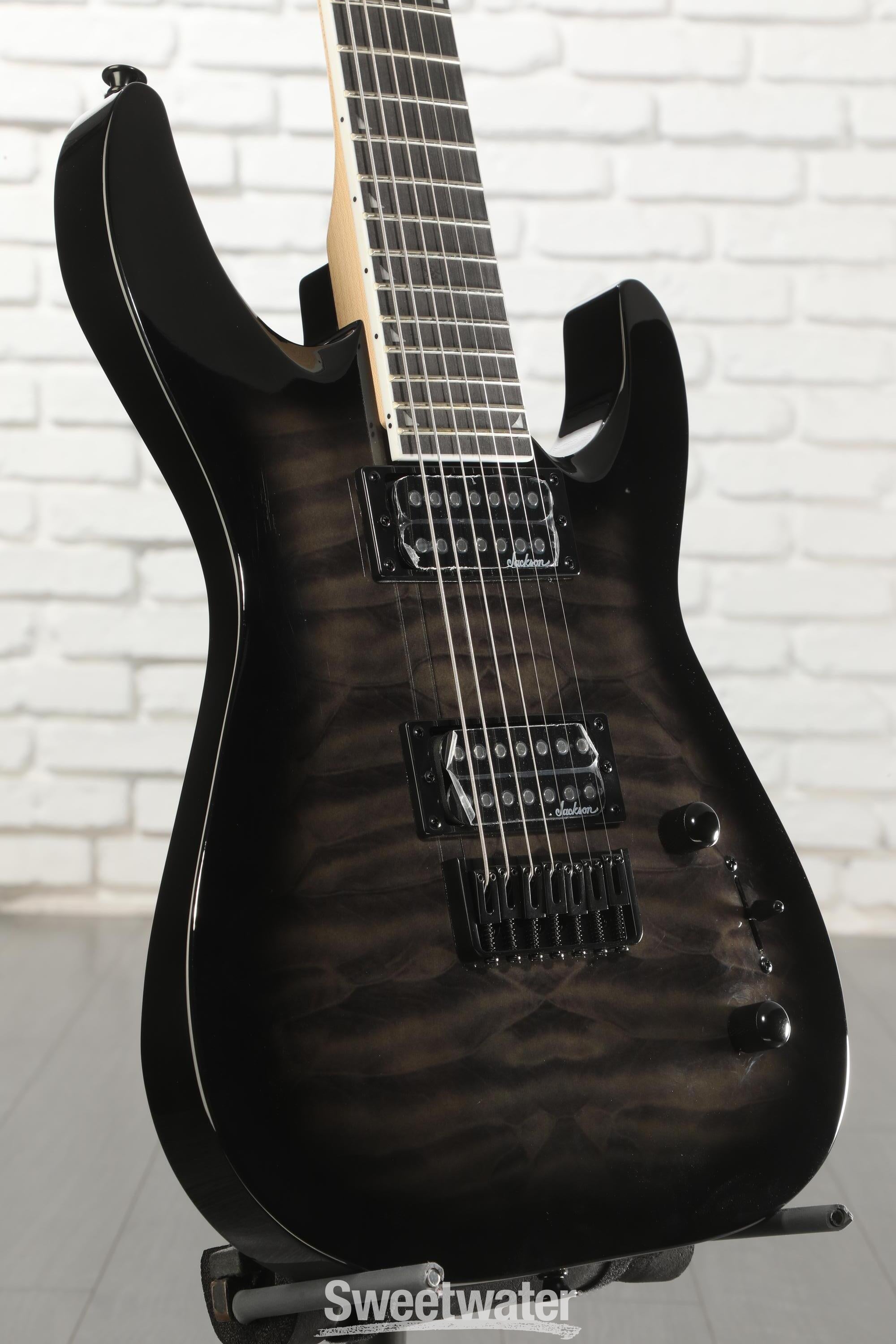 Photo of Jackson JS Series Dinky Arch Top JS22Q-7 DKA HT Electric Guitar - Transparent Black Burst