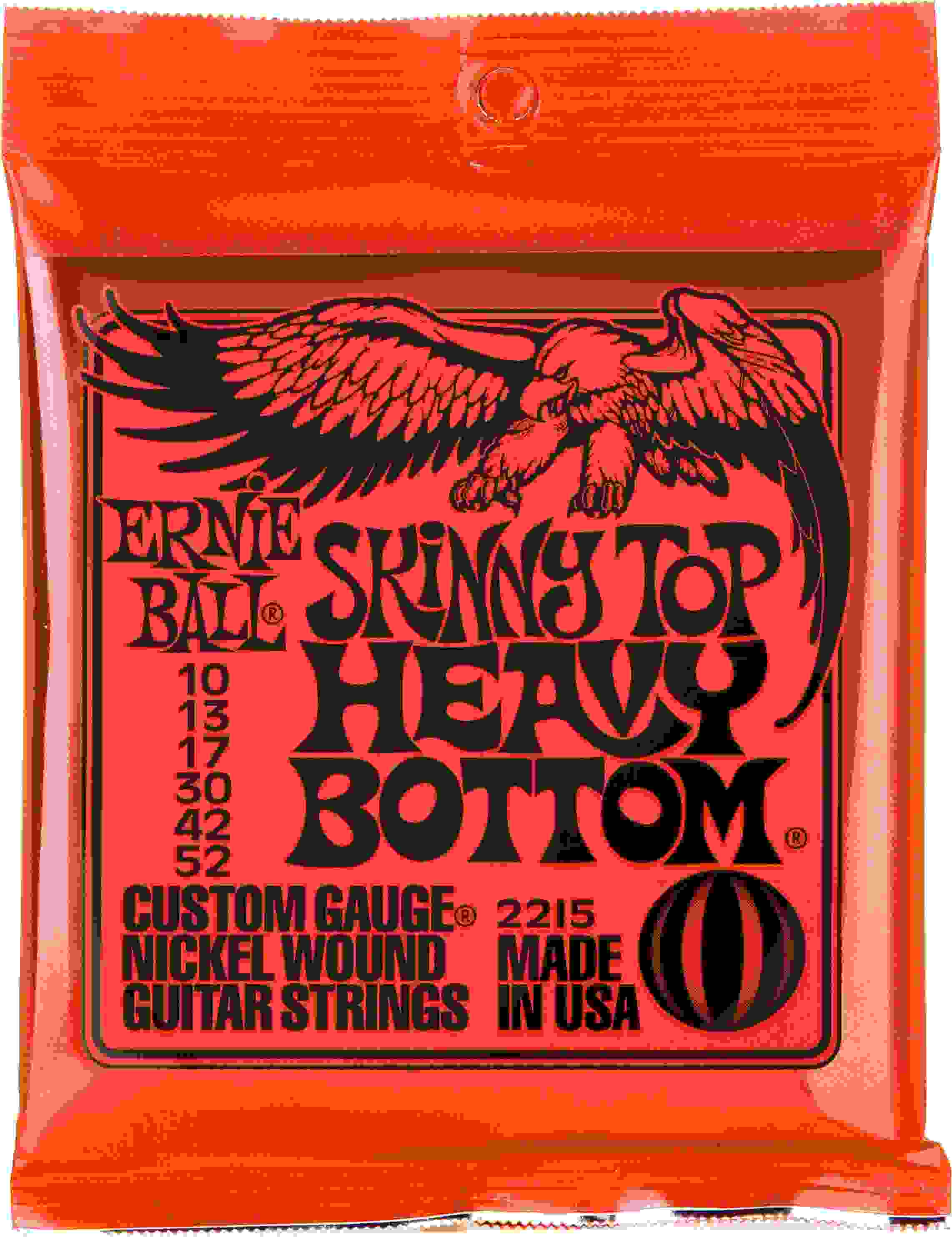 Ernie Ball 2215 Skinny Top Heavy Bottom Slinky Electric Guitar Strings - .010-.052