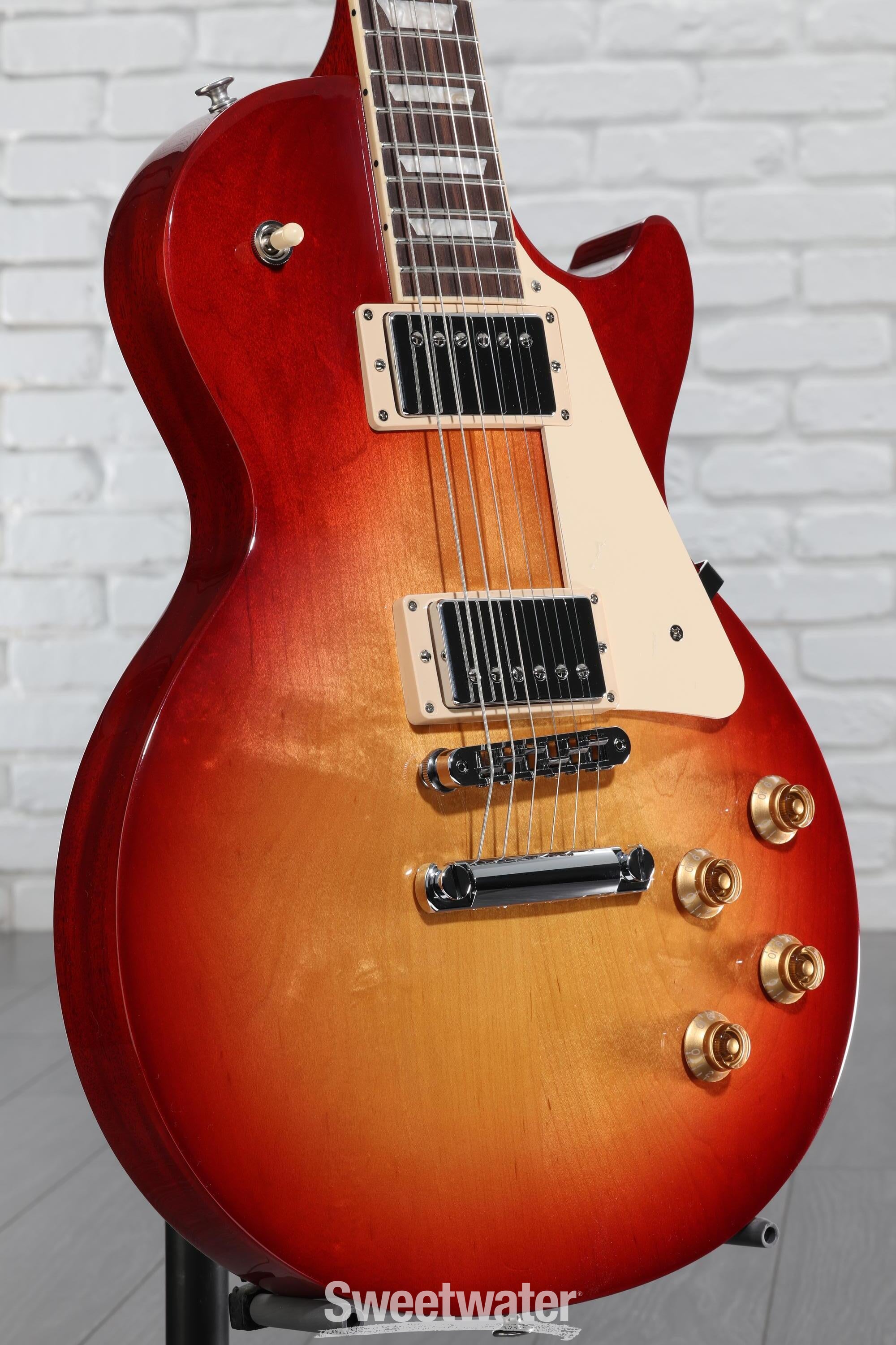ギター gibson lespaul studio cherry sunburst Gibson Les Paul Studio Electric Guitar - Cherry Sunburst