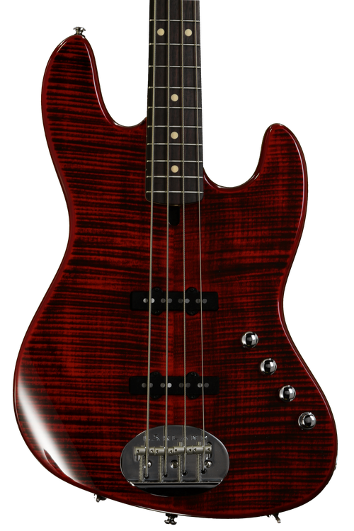Lakland Skyline 44-AJ - Transparent Red, Rosewood | Sweetwater
