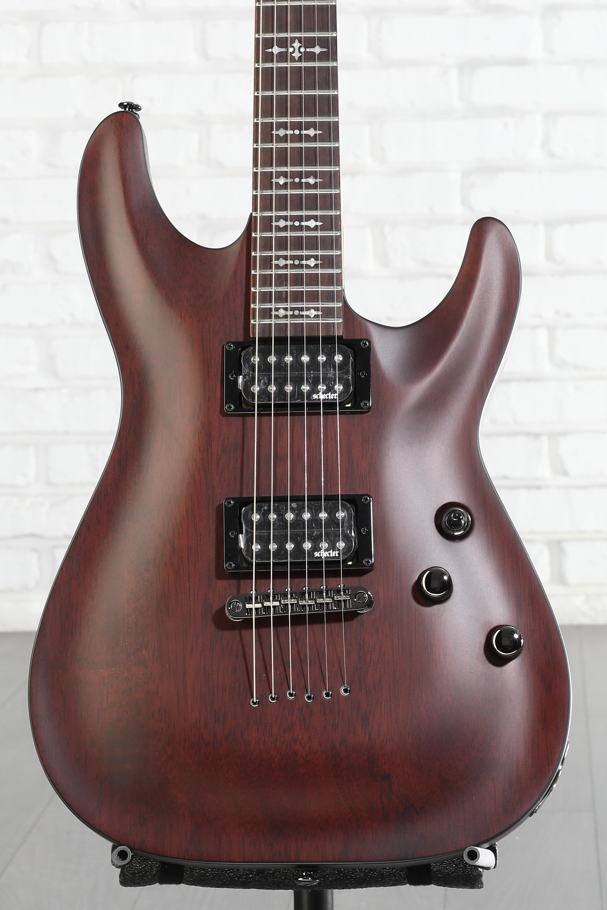 Schecter Omen-6 Electric Guitar - Walnut Satin | Sweetwater