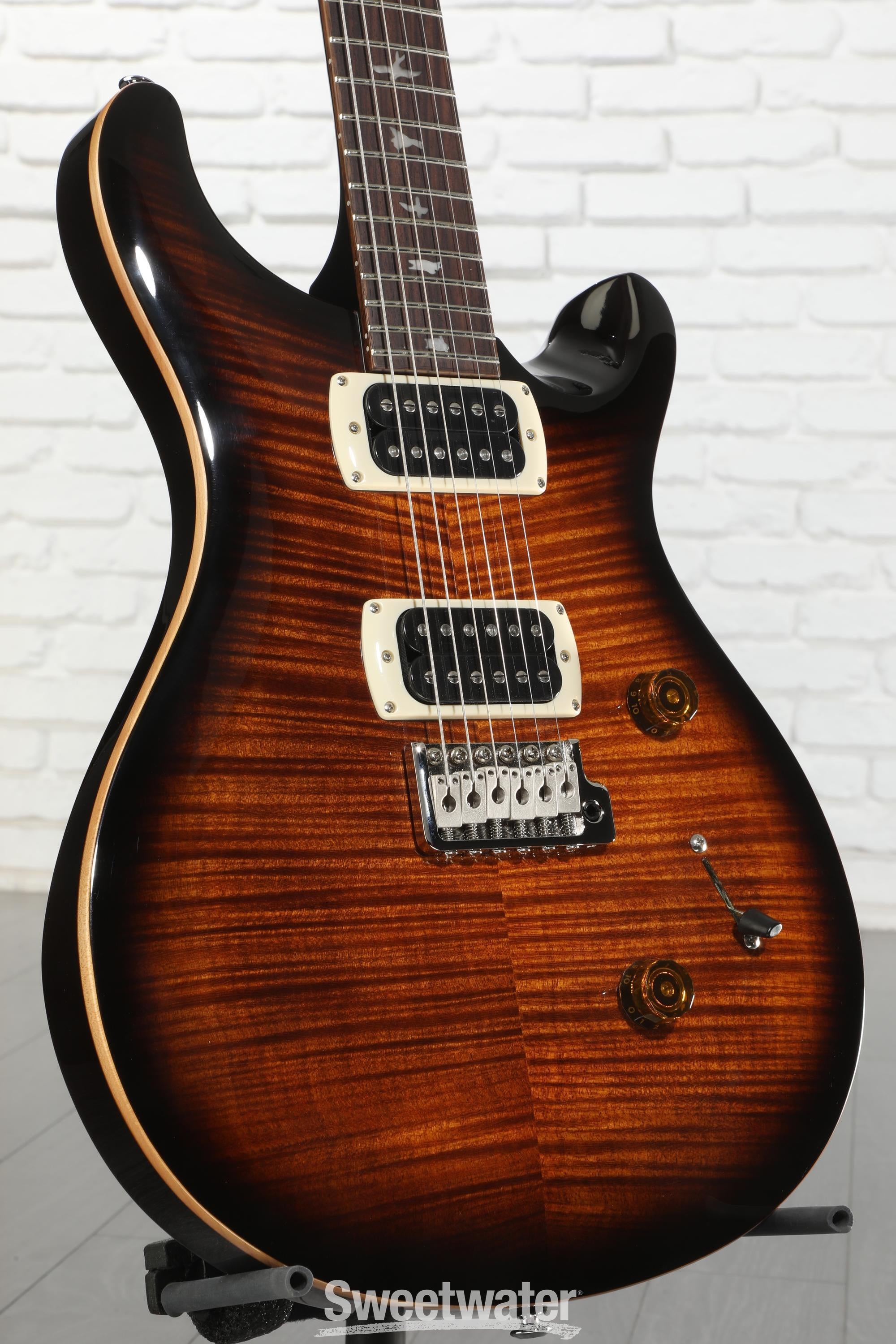 PRS SE Custom 24 Electric Guitar - Black Gold Sunburst | Sweetwater