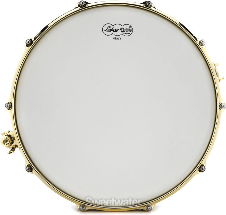 Ludwig Black Beauty Snare Drum - 5 inches x 14 inches, Black Nickel with Gold Hardware
