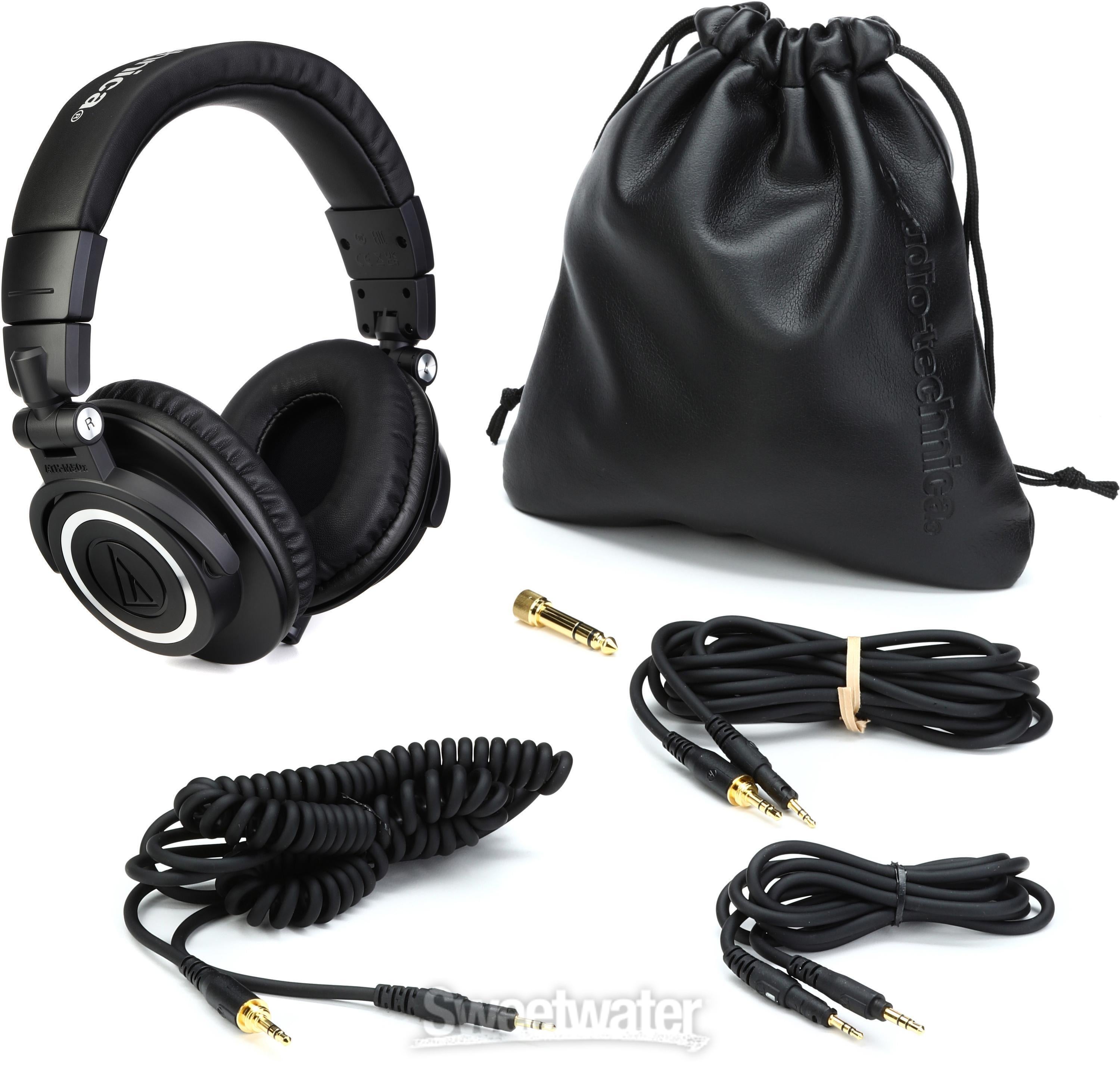 Audio-Technica ATH-M50x Closed-back Studio Monitoring Headphones |  Sweetwater