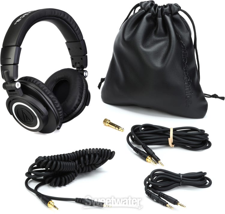 Audio-Technica ATH-M50x Closed-back Studio Monitoring Headphones 