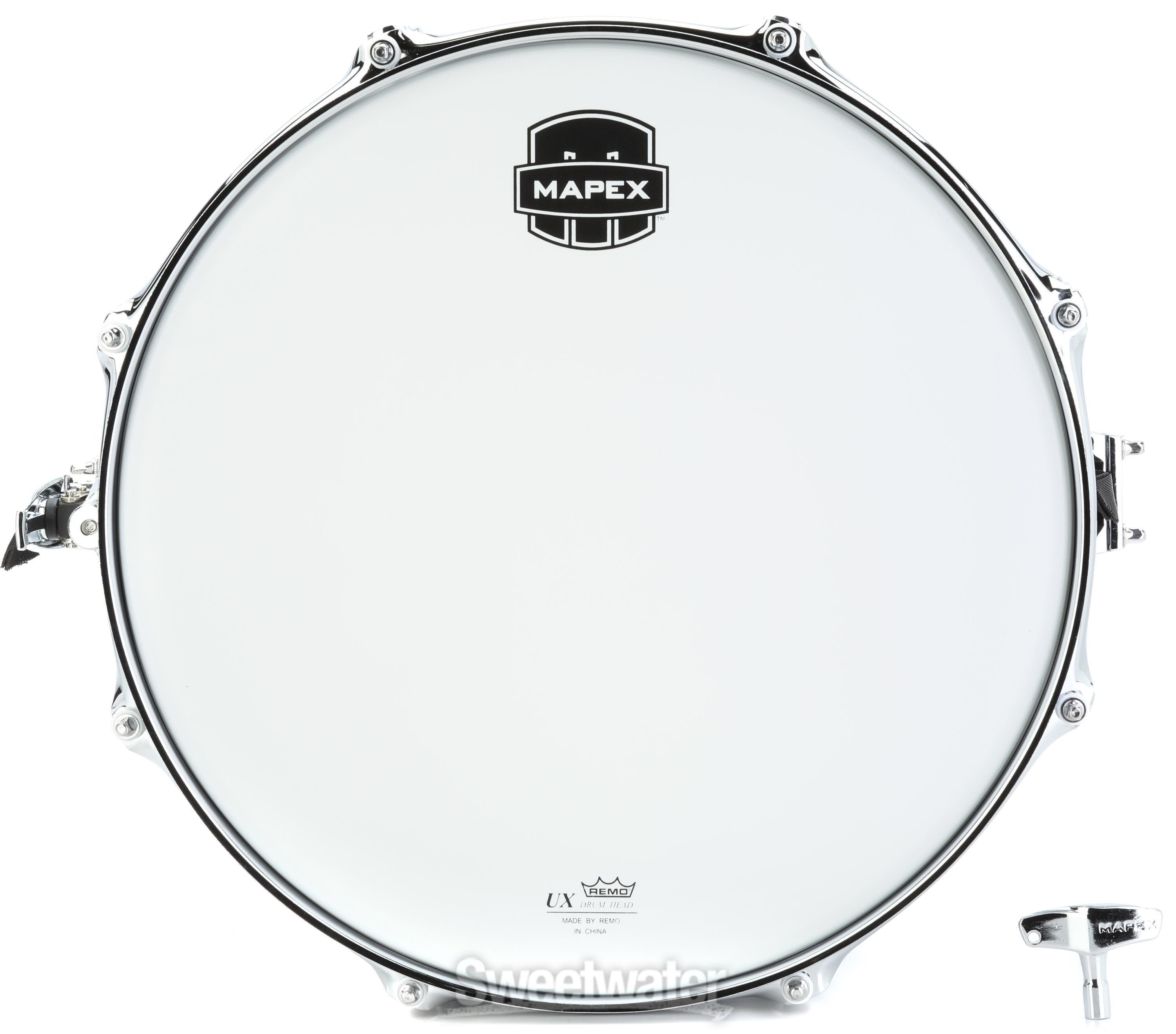 Mapex MPX Steel Snare Drum - 5.5 x 14-inch - Polished | Sweetwater