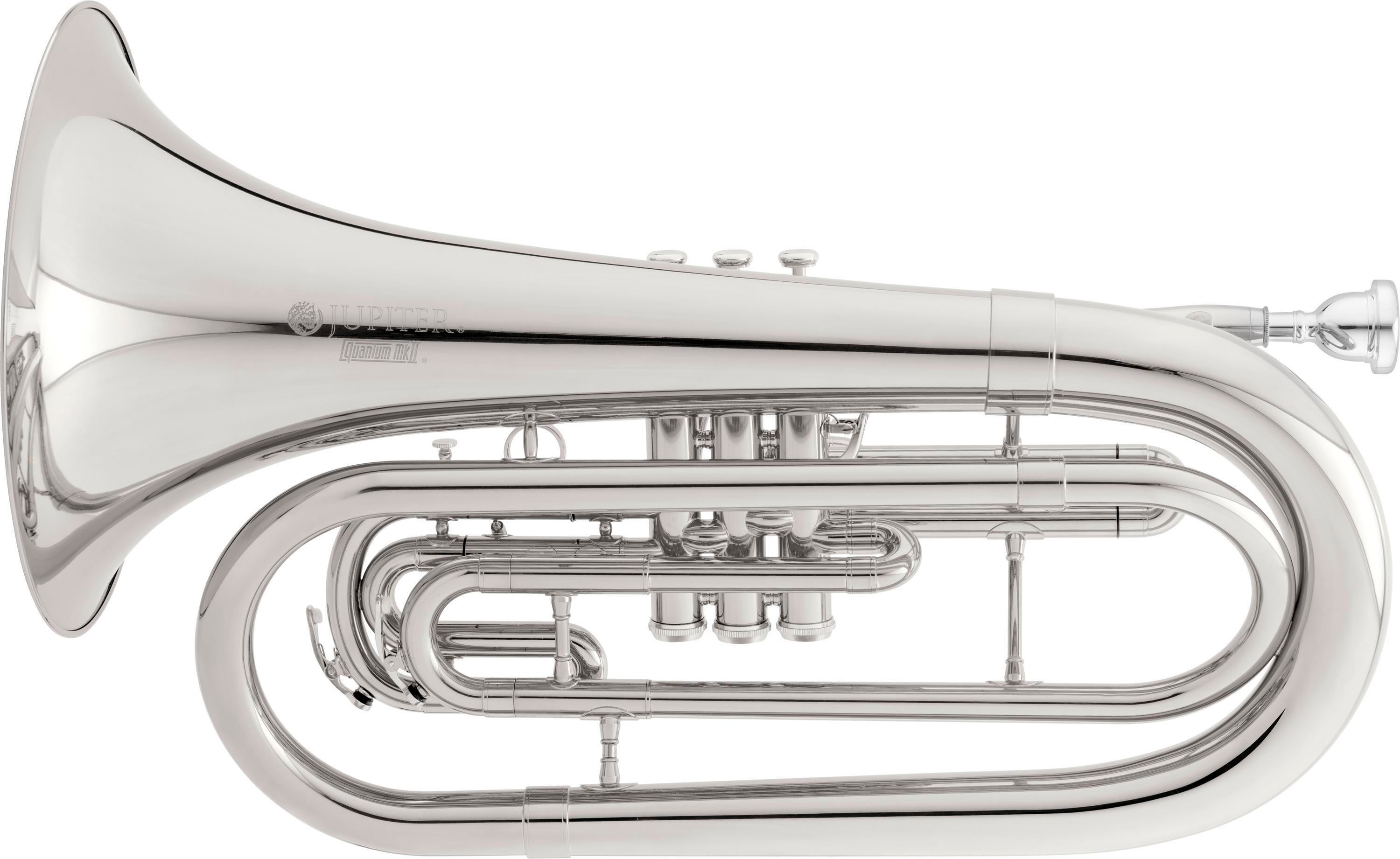 Photo of Jupiter JBR1105MS Quantum Marching Baritone Horn - Silver Plated