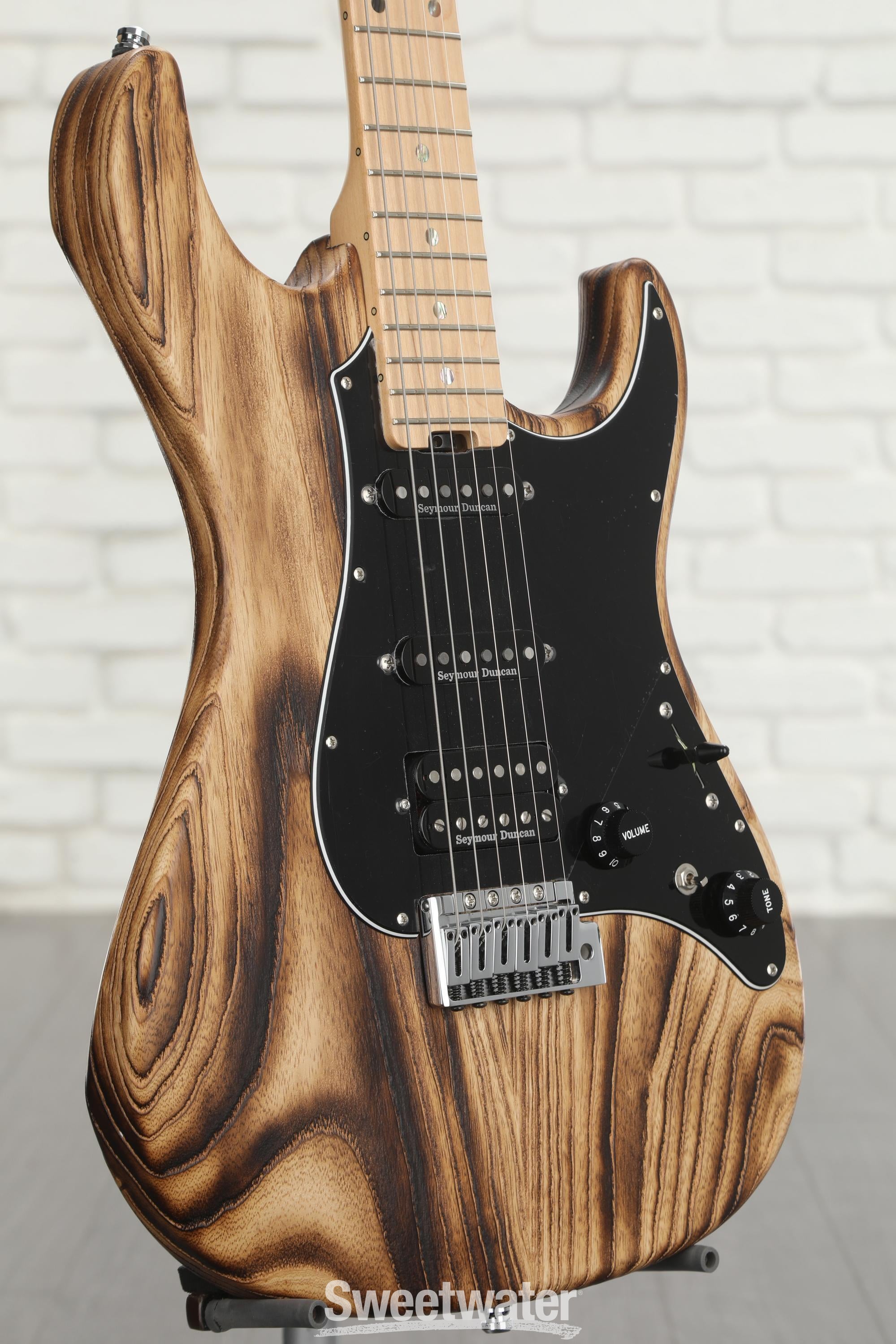 ESP Original Snapper CTM Electric Guitar - Drift Wood Burner Satin with  Maple Fingerboard