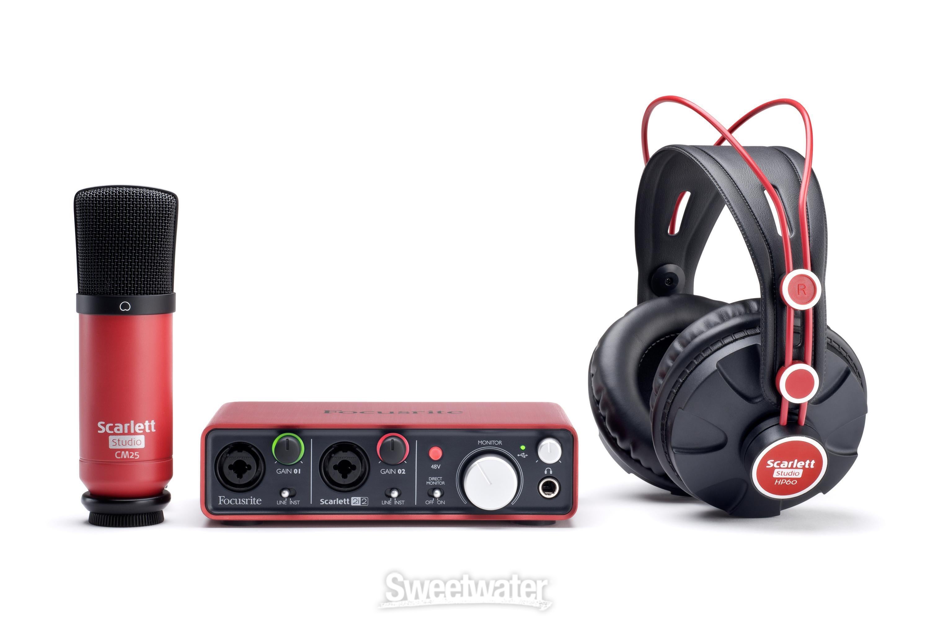 DTM・DAW FOCUSRITE Scarlett 2i2 Studio G2 FOCUSRITE SCARLETT 2i2 (4th Gen) 2x2 USB Audio Recording
