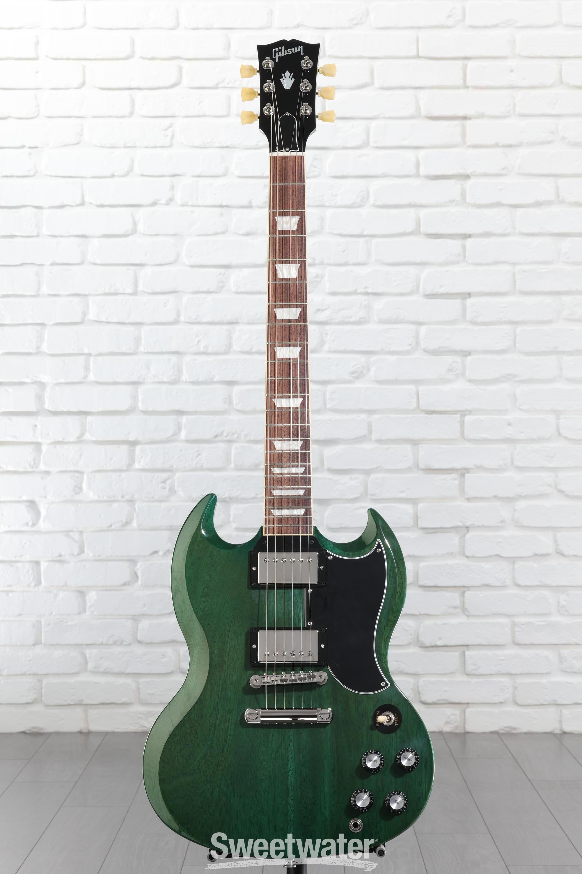 ギター Gibson SG Standard '61 Translucent Teal Gibson SG Standard '61 Electric Guitar - Translucent Teal | Sweetwater