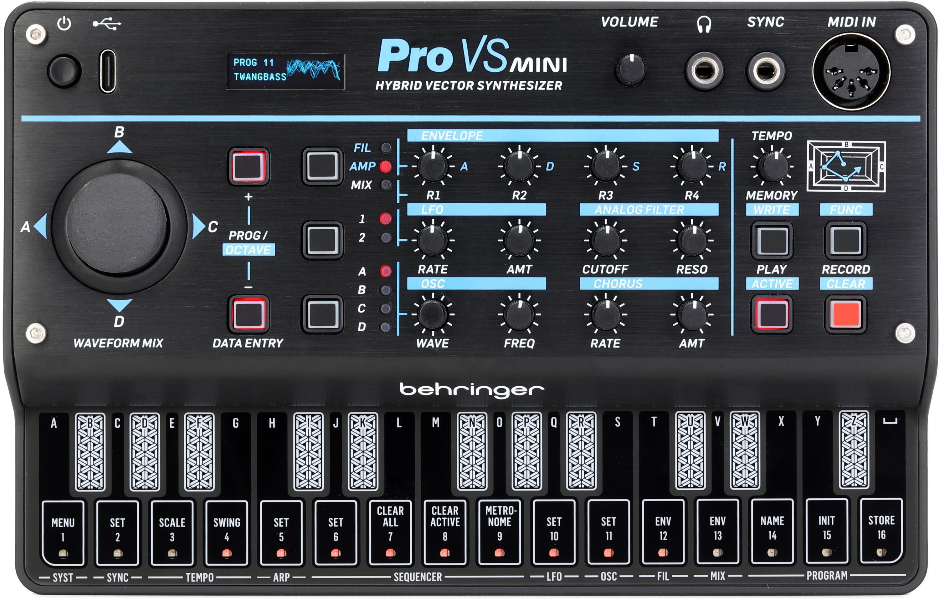 Behringer Pro VS Mini Hybrid Vector Synthesizer | Sweetwater