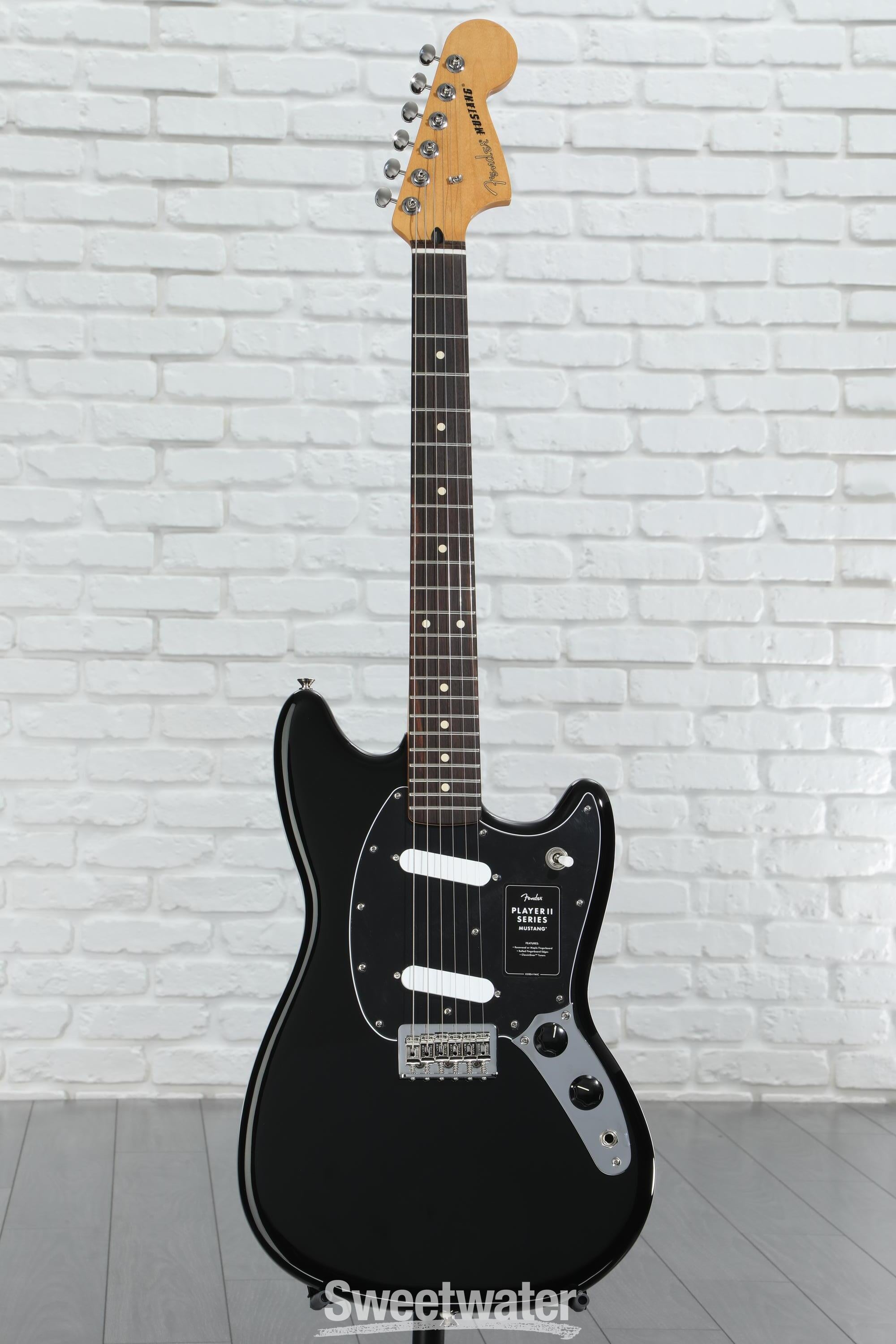 Fender Player II Mustang - Black with Rosewood Fingerboard
