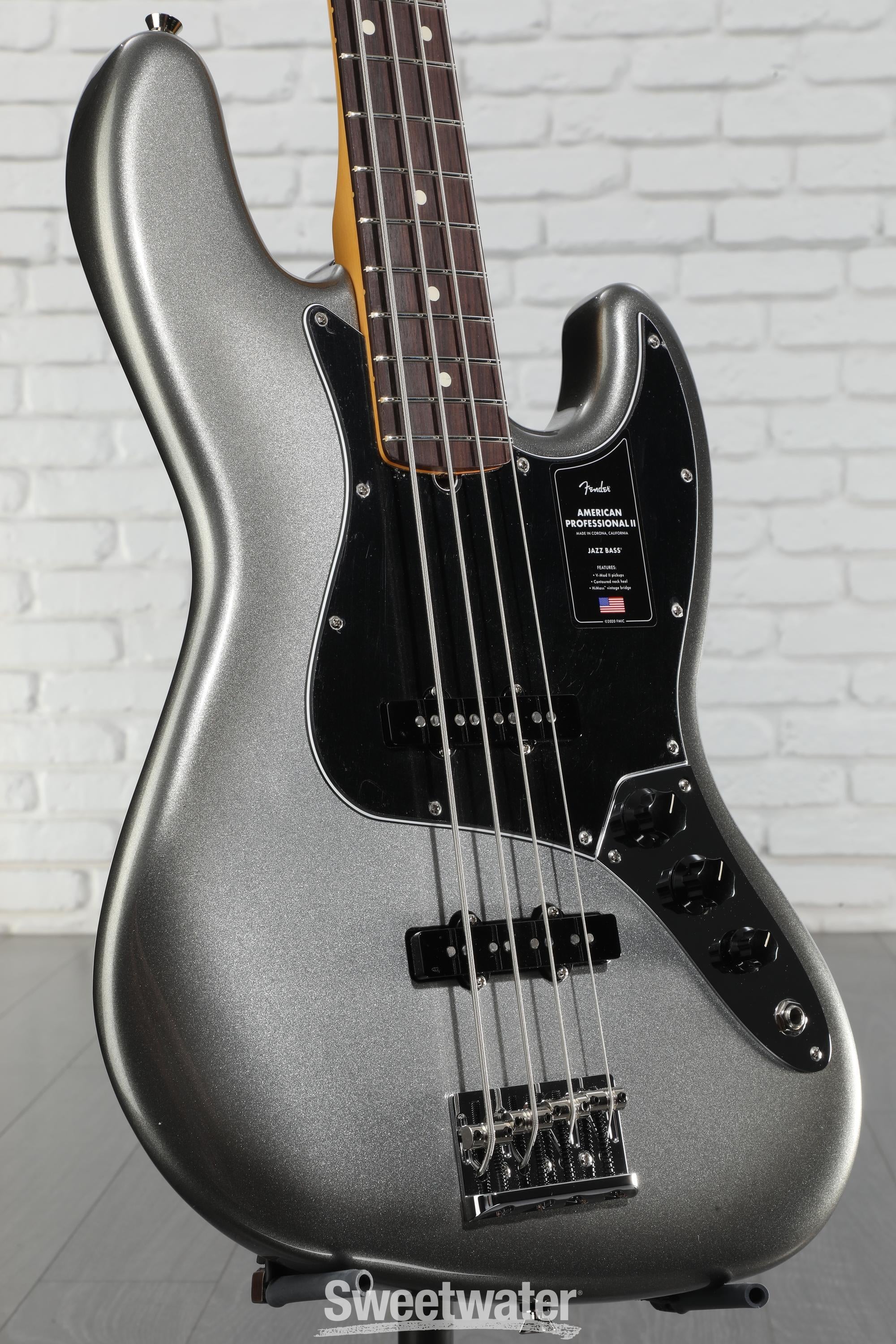 Fender American Professional II Jazz Bass - Mercury with