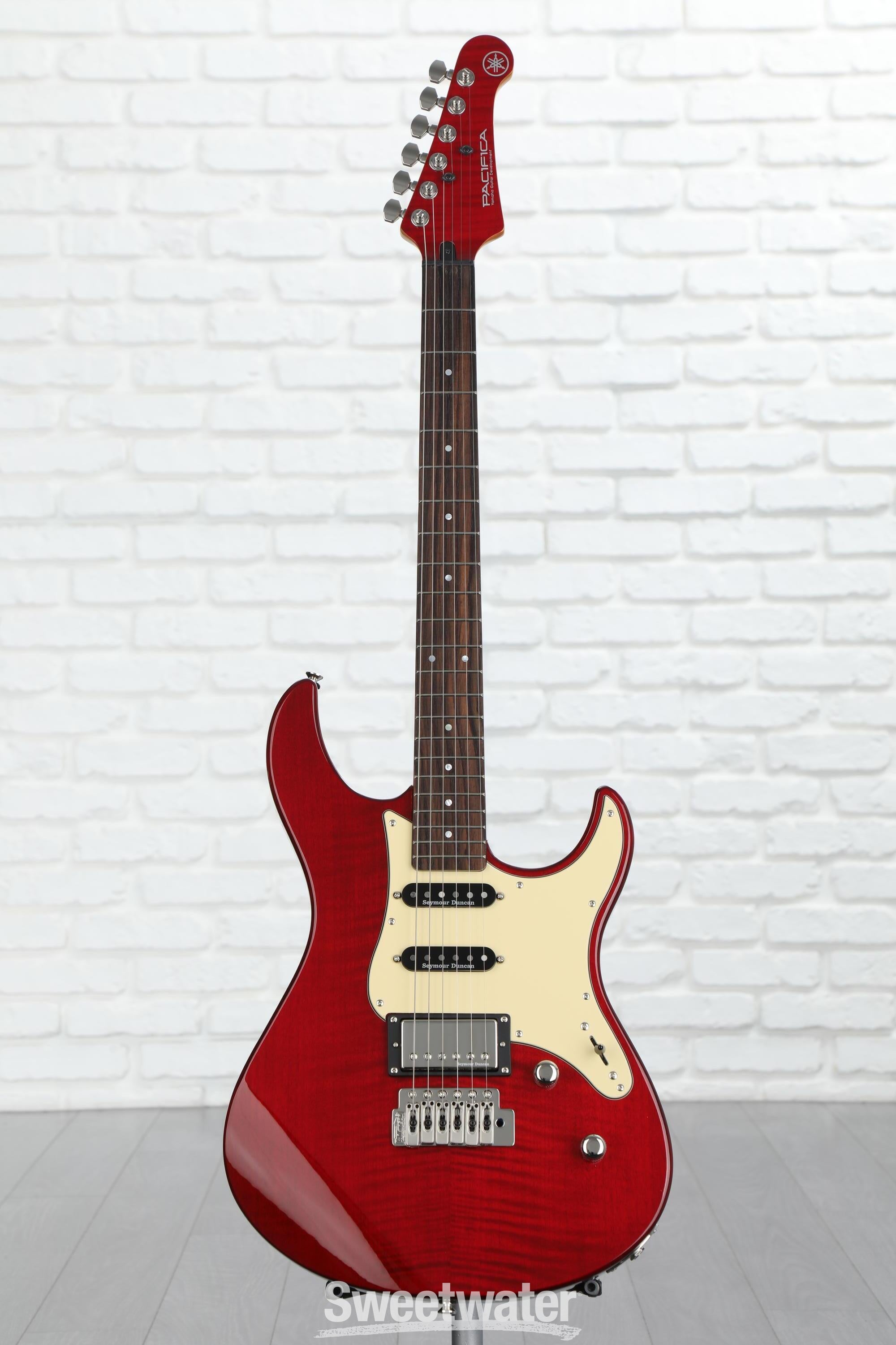 Yamaha PAC612VIIFMX Pacifica Electric Guitar - Fired Red | Sweetwater